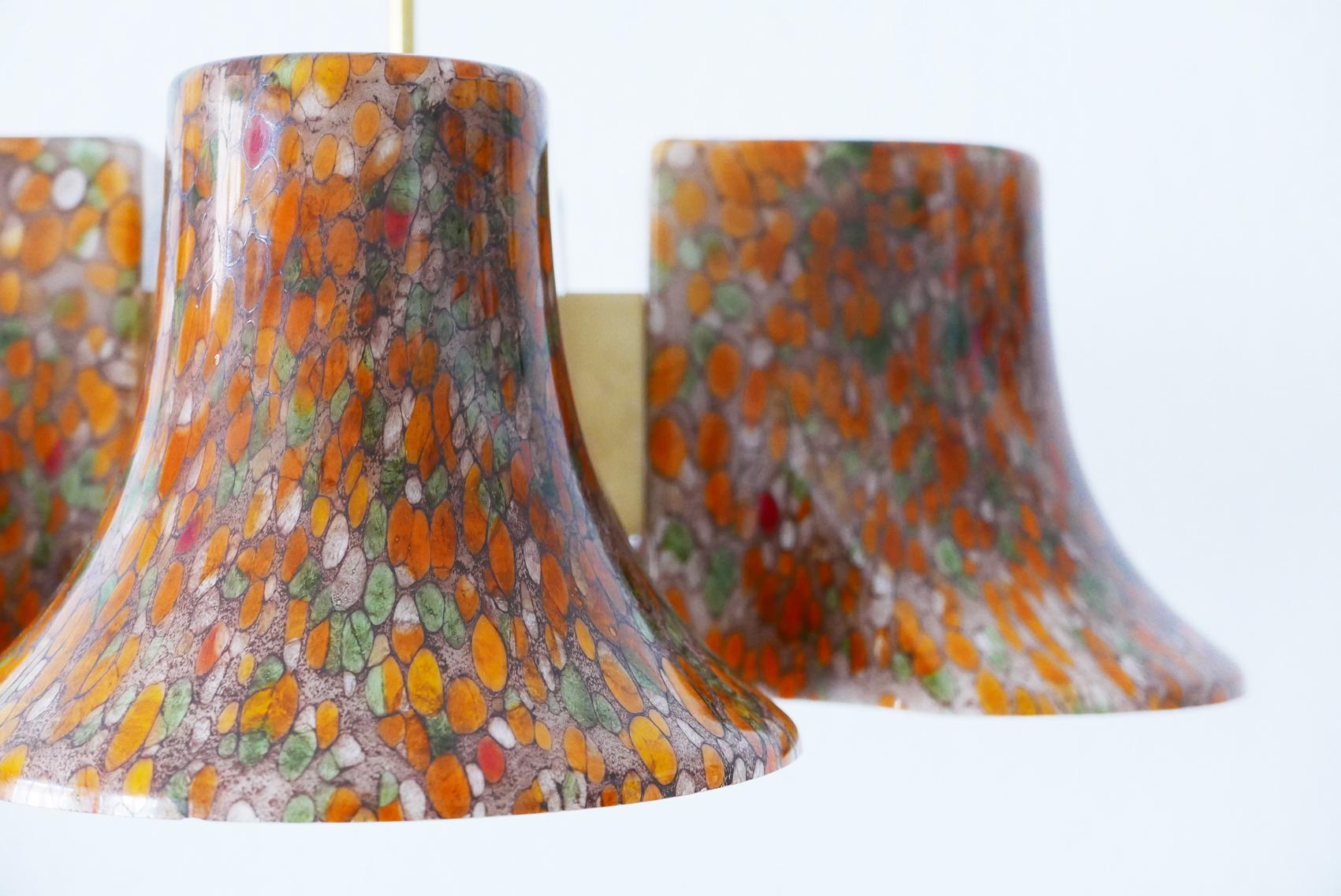 Rare lampe à suspension ou lustre du milieu du siècle dernier par Peill & Putzler, 1970, Allemagne en vente 8