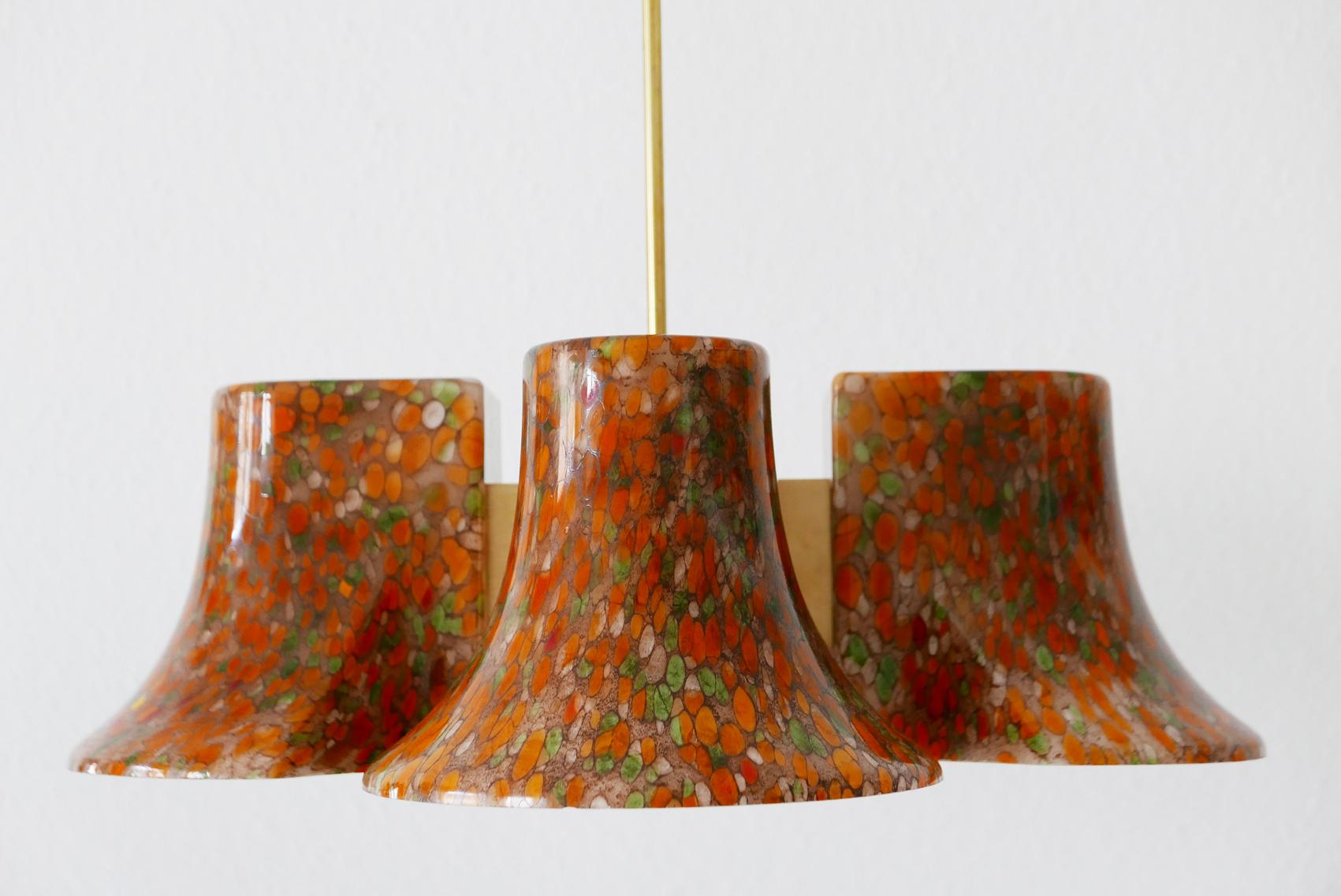 Rare Midcentury Pendant Lamp or Chandelier by Peill & Putzler, 1970s, Germany For Sale 2