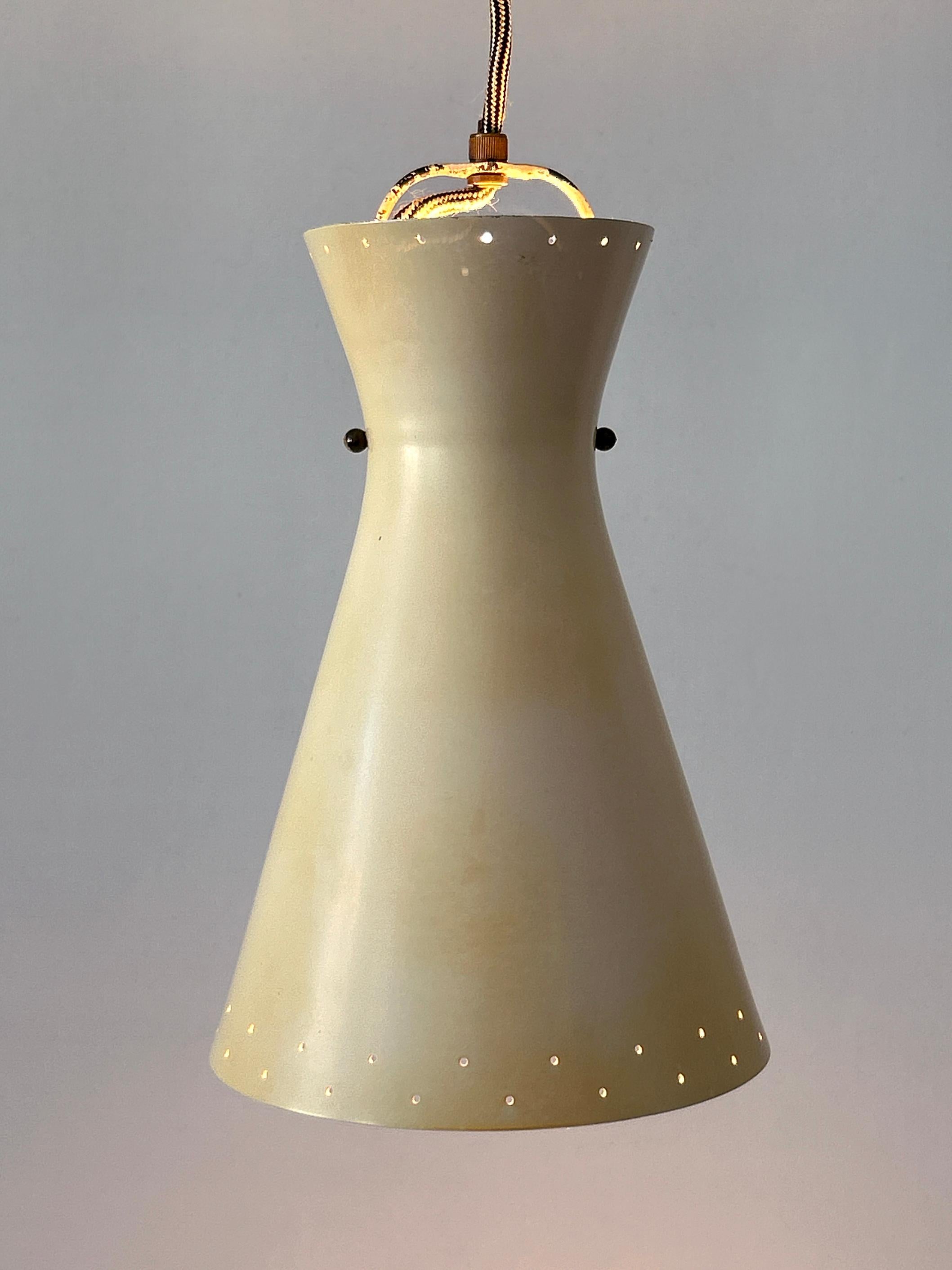 Rare Mid-Century Pulley Diabolo Pendant Lamps by Vereinigte Werkstätten 1950s For Sale 5