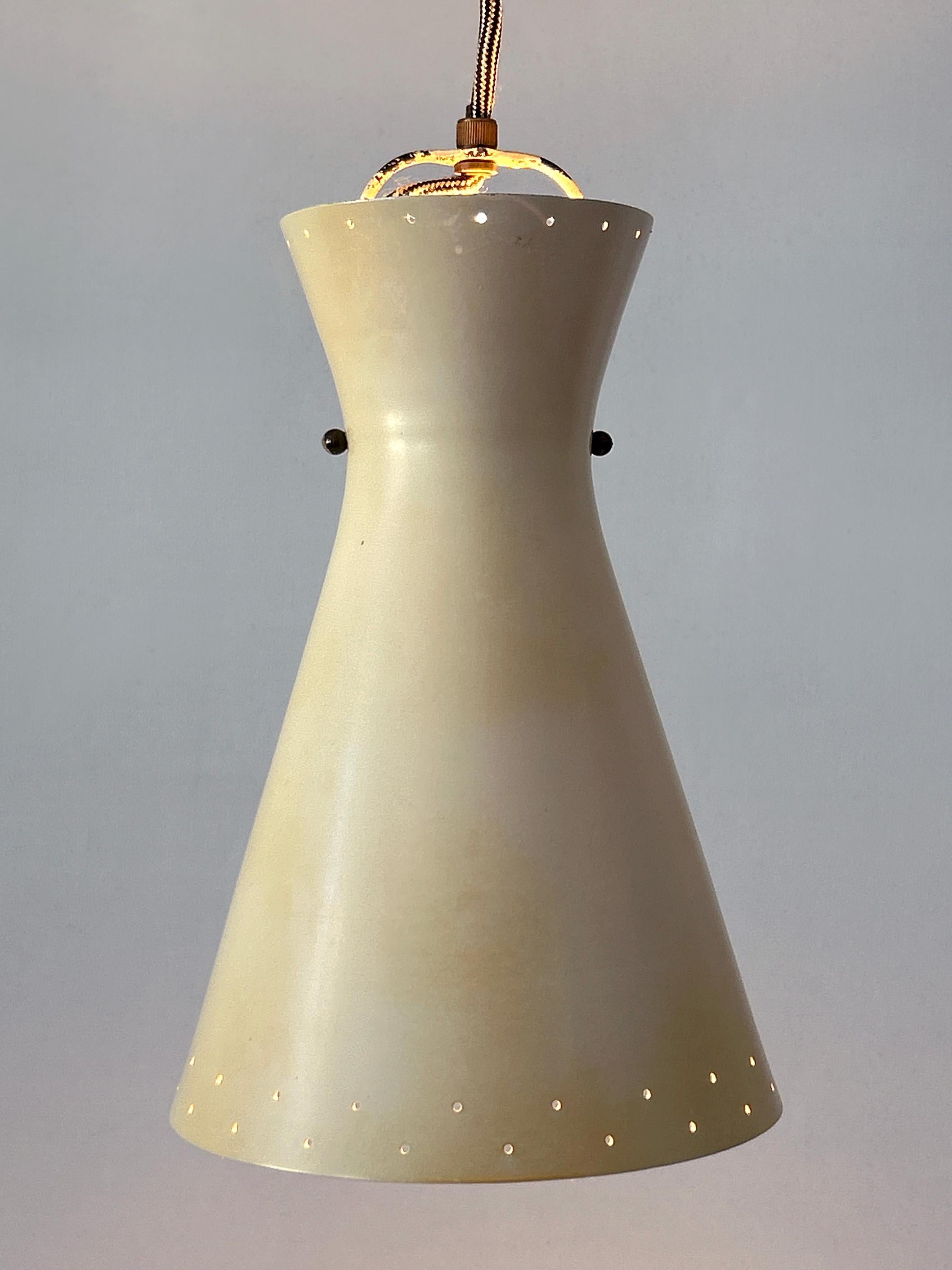 Rare Mid-Century Pulley Diabolo Pendant Lamps by Vereinigte Werkstätten 1950s For Sale 7