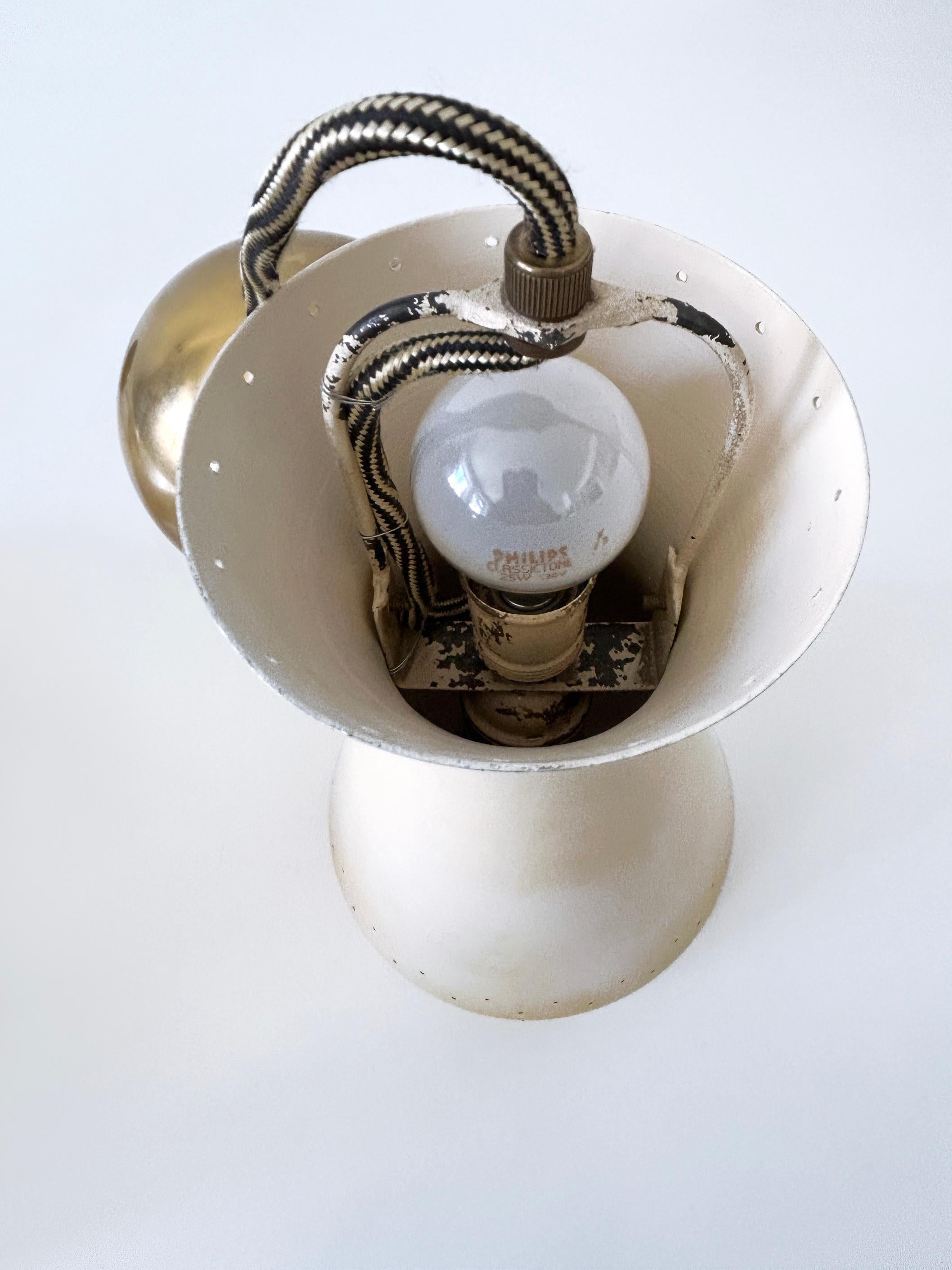 Rare Mid-Century Pulley Diabolo Pendant Lamps by Vereinigte Werkstätten 1950s For Sale 12