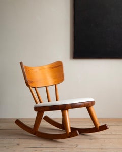 Seltener Mid Century Schaukelstuhl von Torsten Claeson