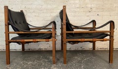 Rare Mid-Century Safari Chairs after Arne Norell
