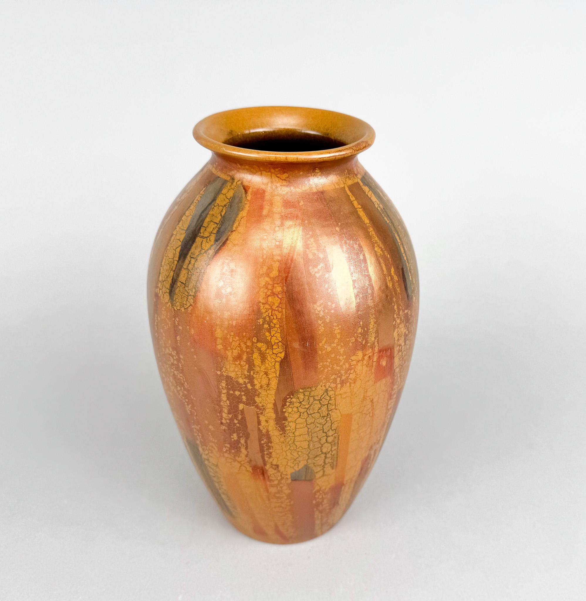 Vaso in ceramica vintage di Scheurich, raro da trovare. Realizzato in Germania negli anni '70. Contrassegnato.