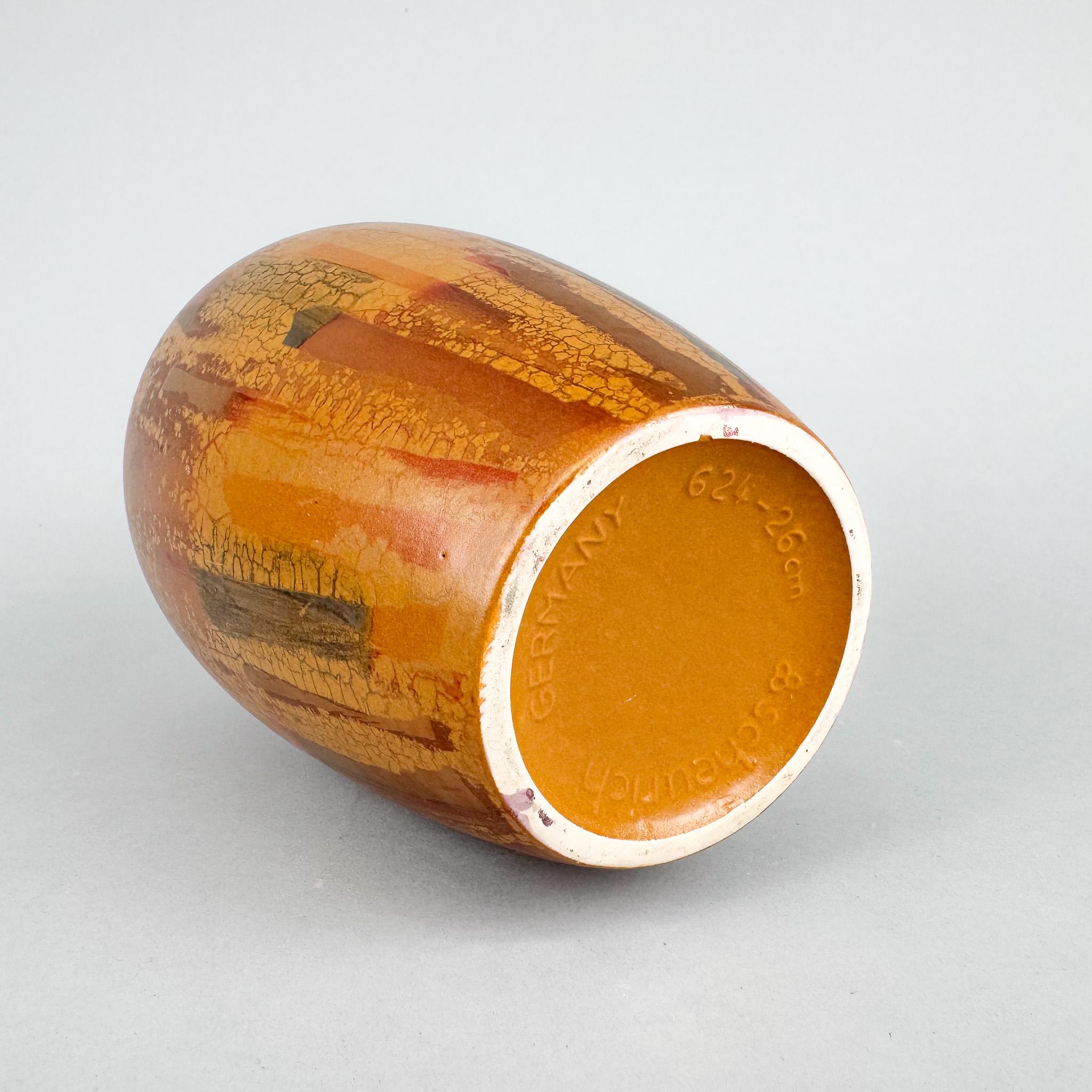Mid-Century moderno Raro vaso in ceramica Scheurich della metà del secolo scorso in vendita