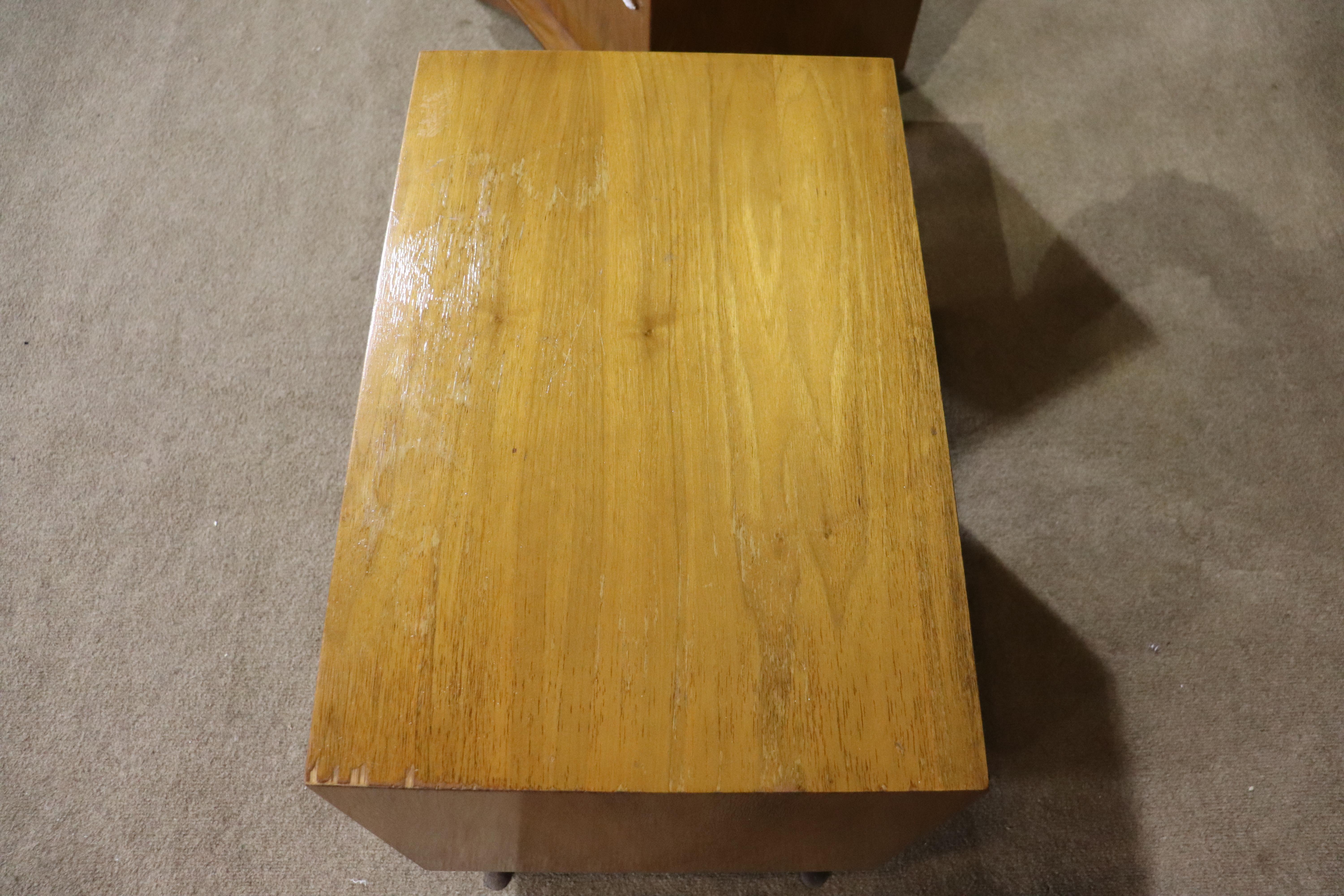 20th Century Rare Mid-Century Sculpted End Tables For Sale