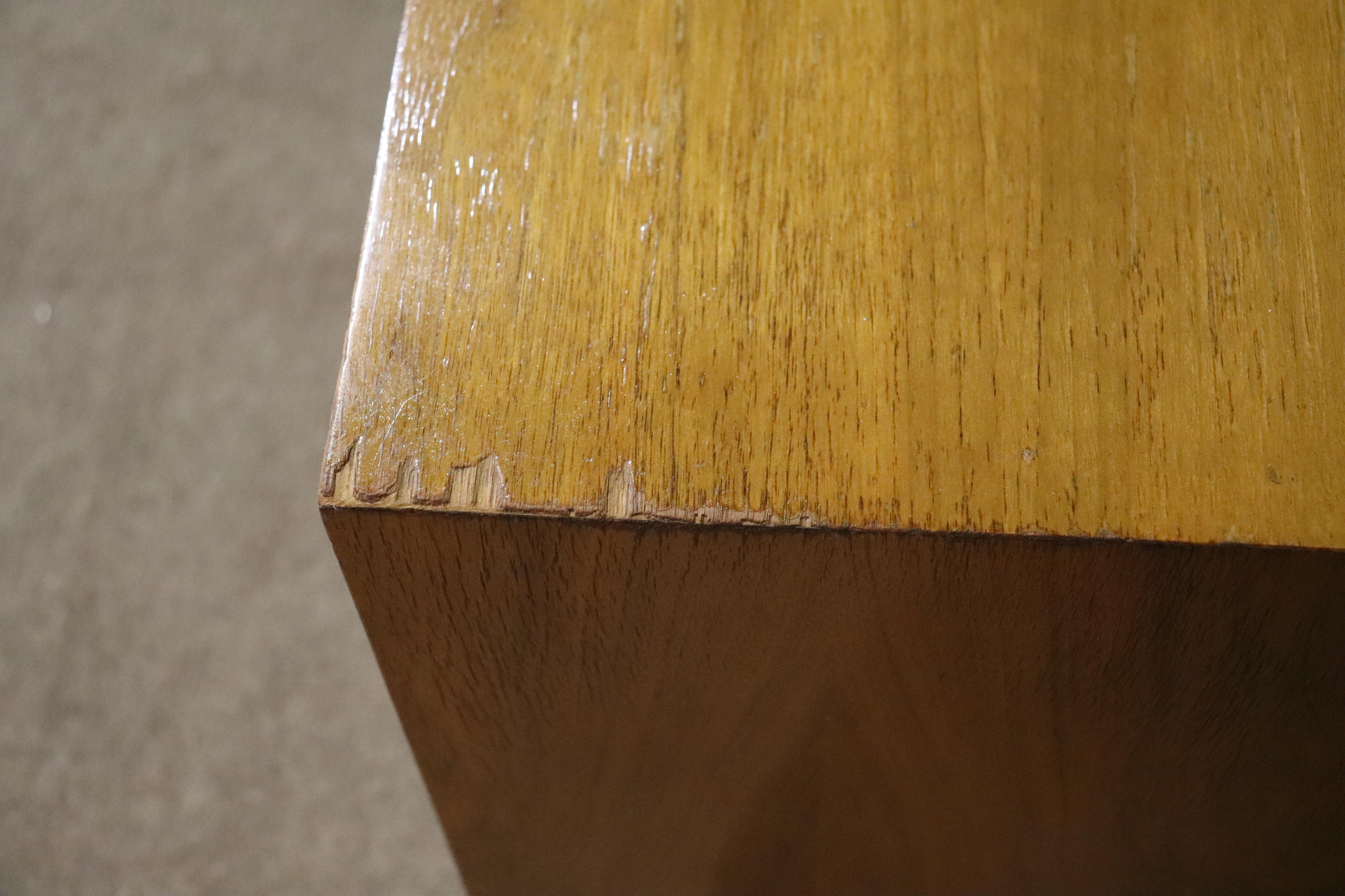 Walnut Rare Mid-Century Sculpted End Tables For Sale