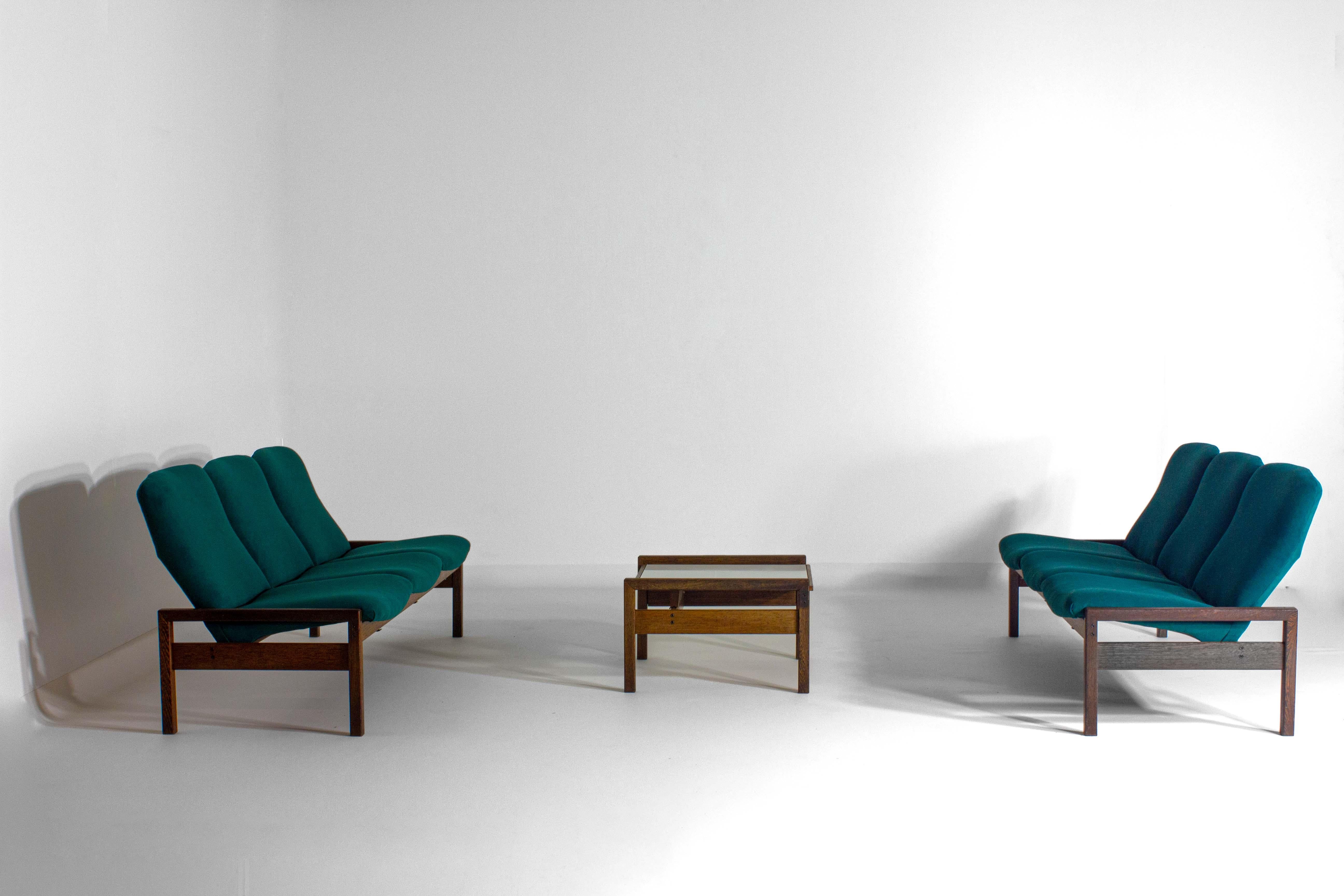 Rare mid-century sitting corner by Georges van Rijck, 1960s Belgium For Sale 3