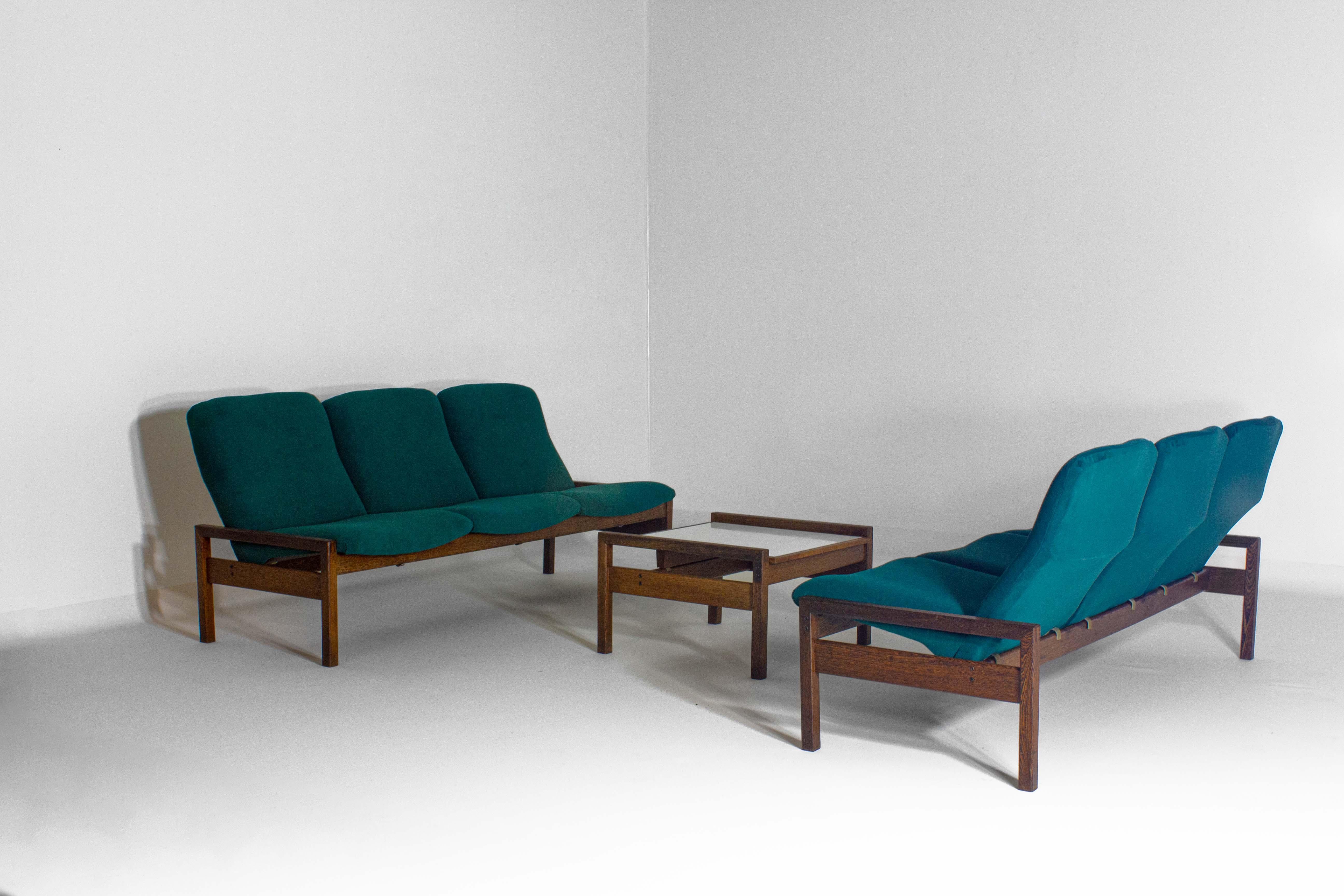 Rare mid-century sitting corner by Georges van Rijck, 1960s Belgium For Sale 4