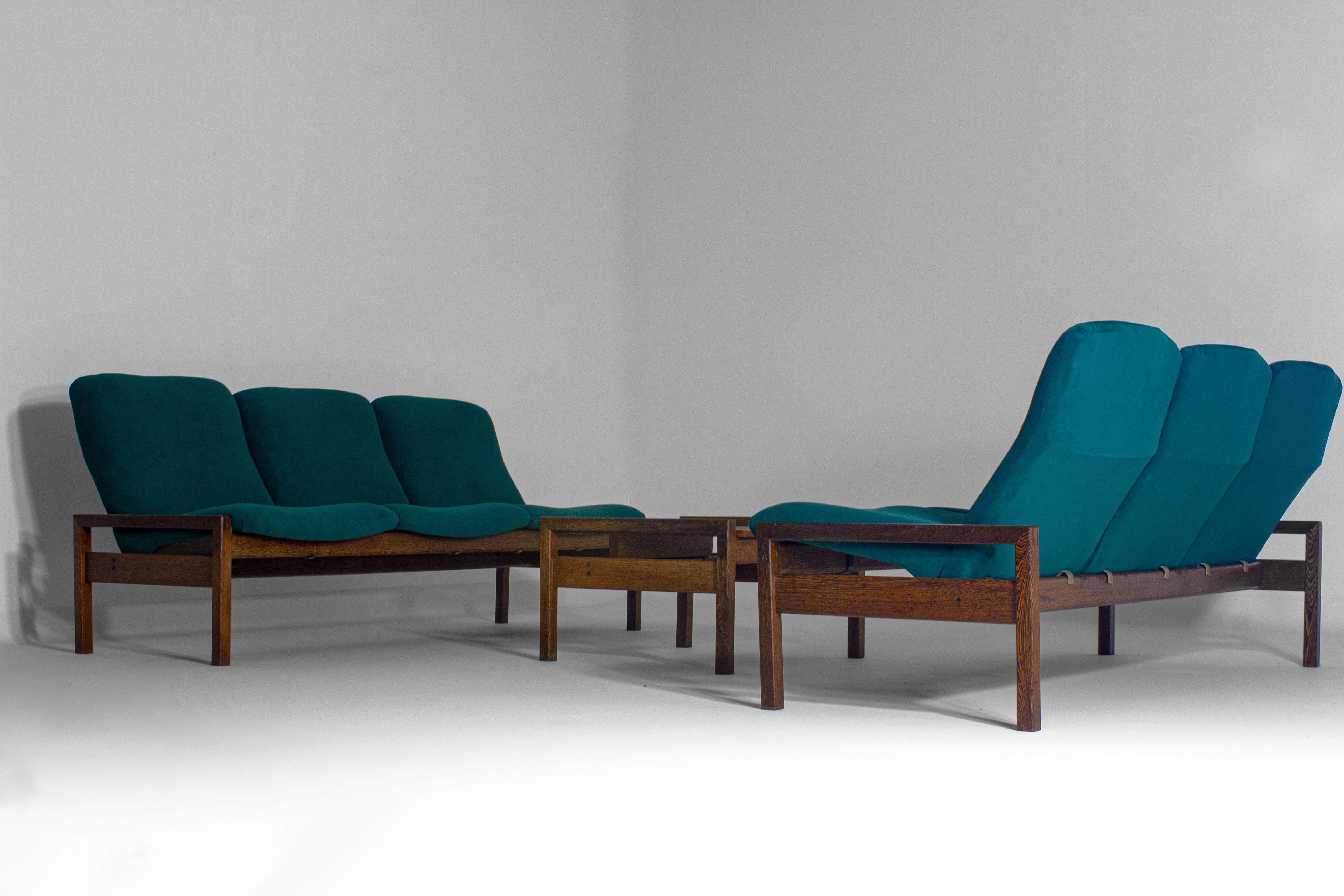 Rare mid-century sitting corner by Georges van Rijck, 1960s Belgium For Sale 5