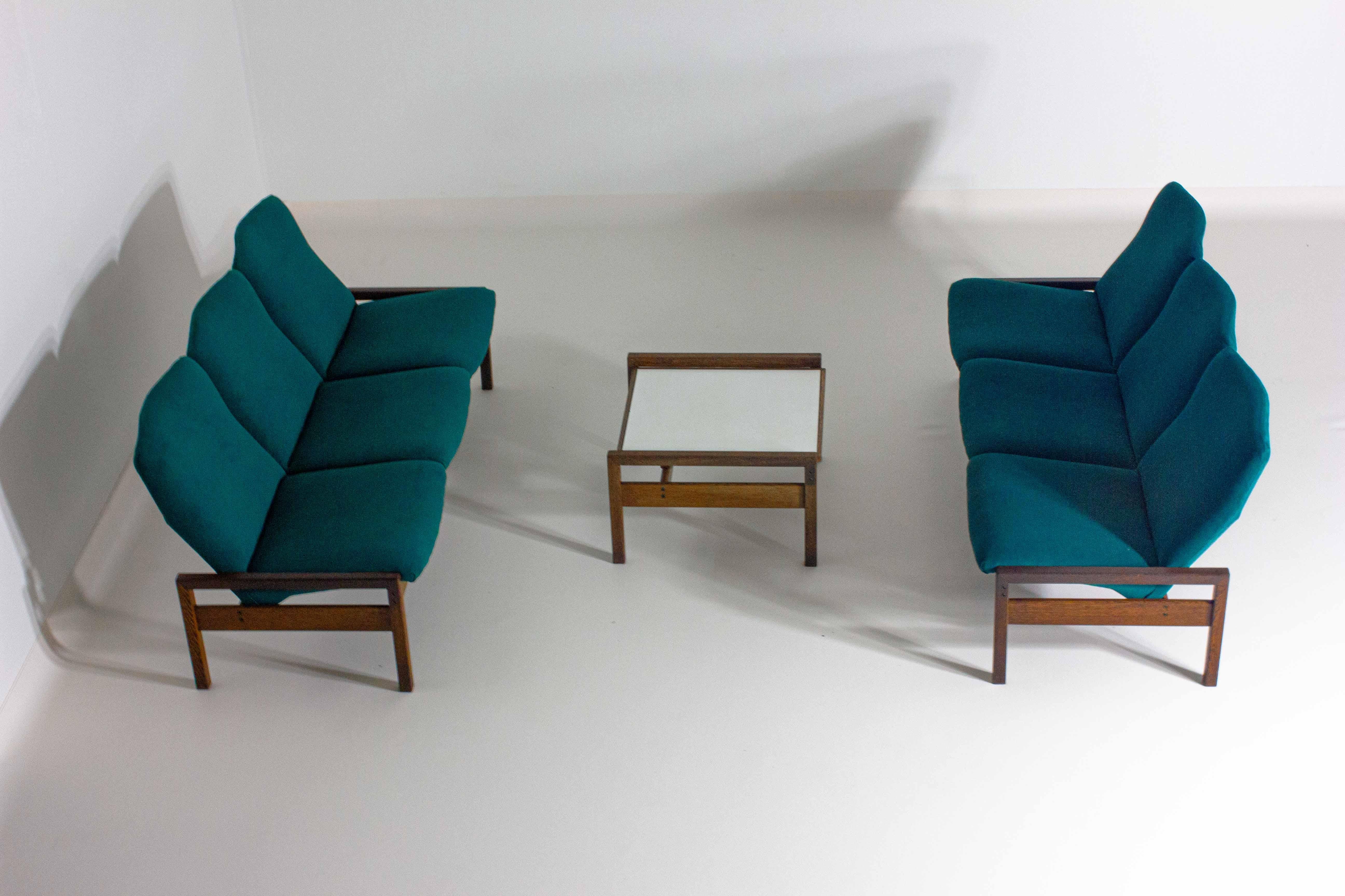 Rare mid-century sitting corner by Georges van Rijck, 1960s Belgium For Sale 7