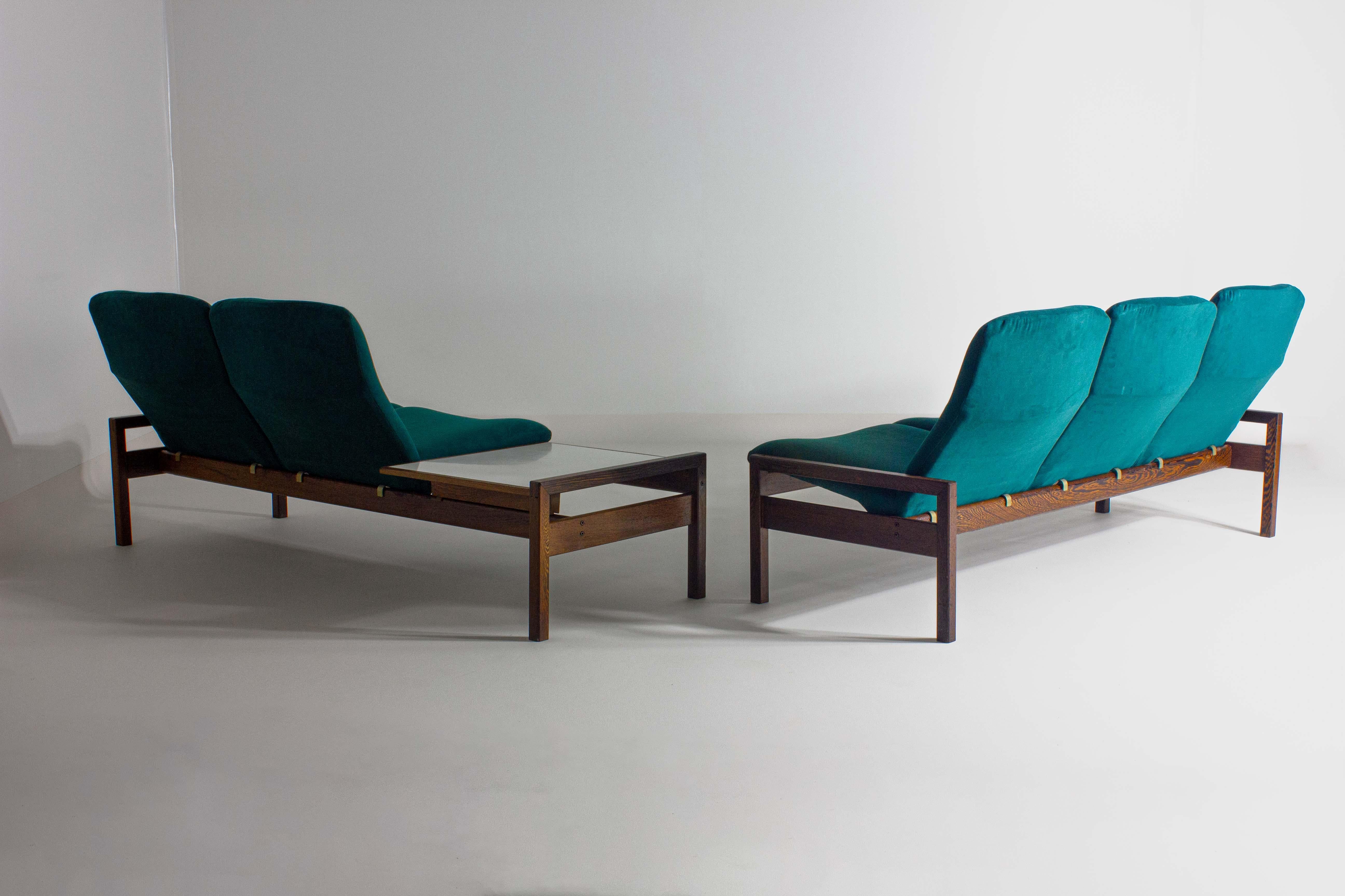 Rare mid-century sitting corner by Georges van Rijck, 1960s Belgium For Sale 12