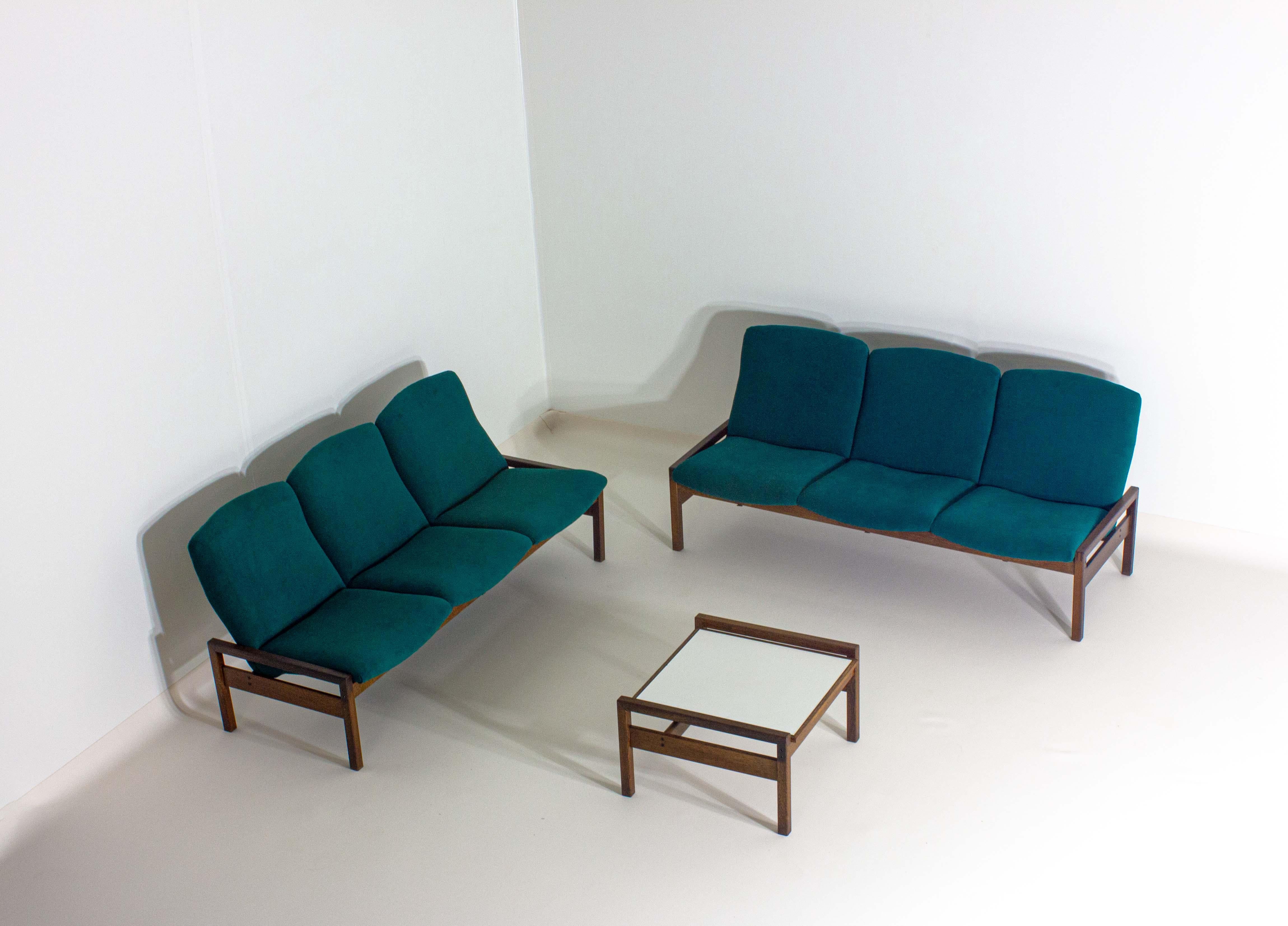 Rare mid-century sitting corner by Georges van Rijck, 1960s Belgium For Sale 1