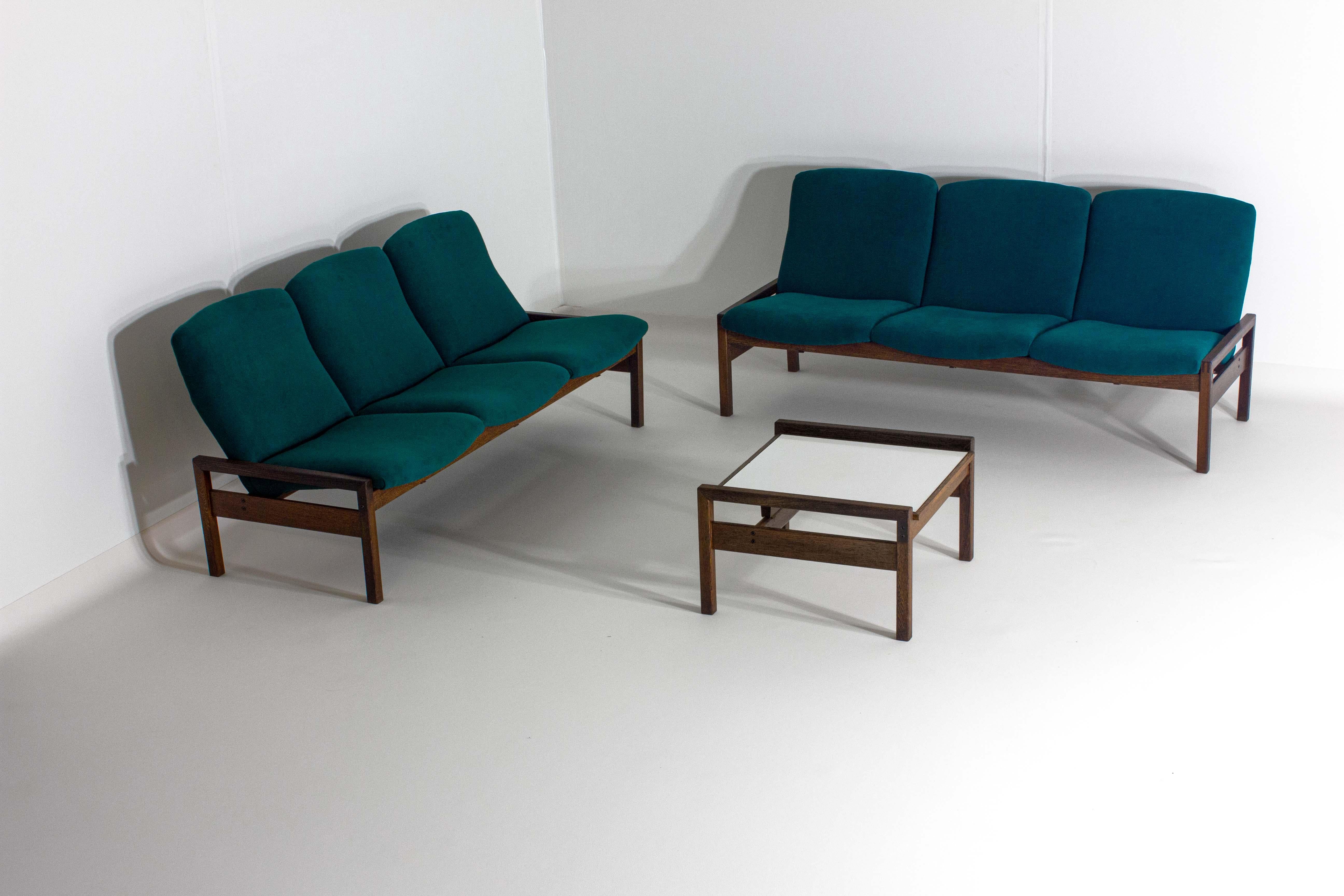 Rare mid-century sitting corner by Georges van Rijck, 1960s Belgium For Sale 2