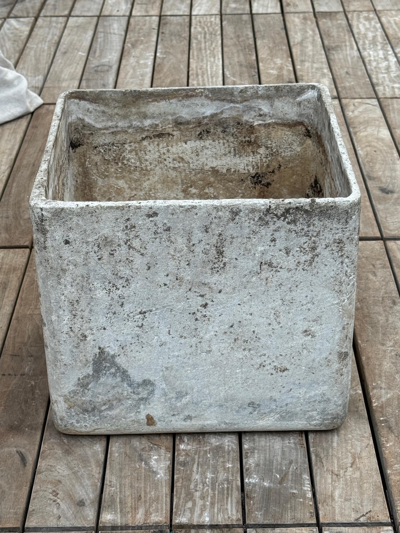 Rare Mid-Century Square Eternit Planter by Willy Guhl In Good Condition For Sale In West Hollywood, CA