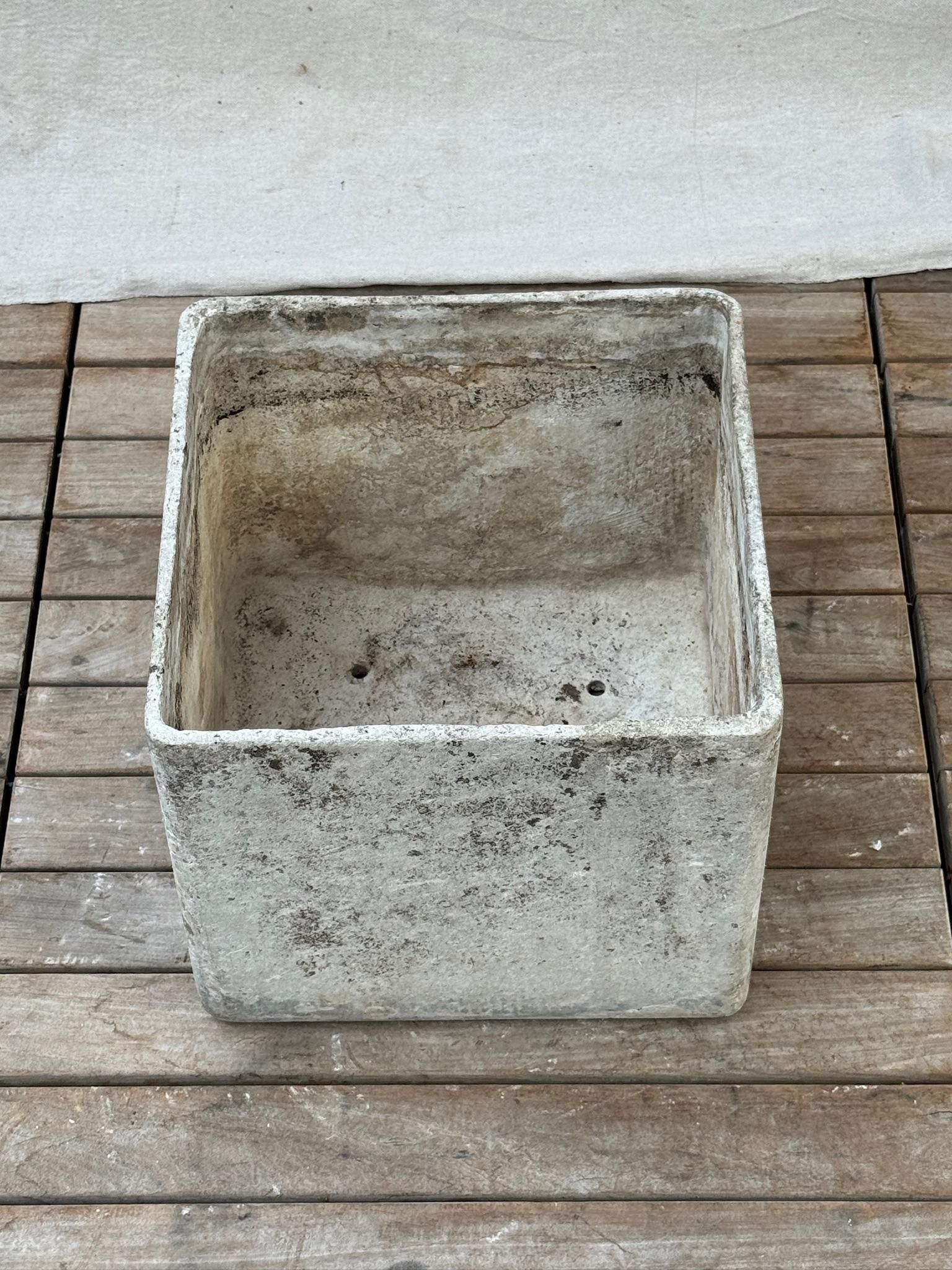 20th Century Rare Mid-Century Square Eternit Planter by Willy Guhl For Sale