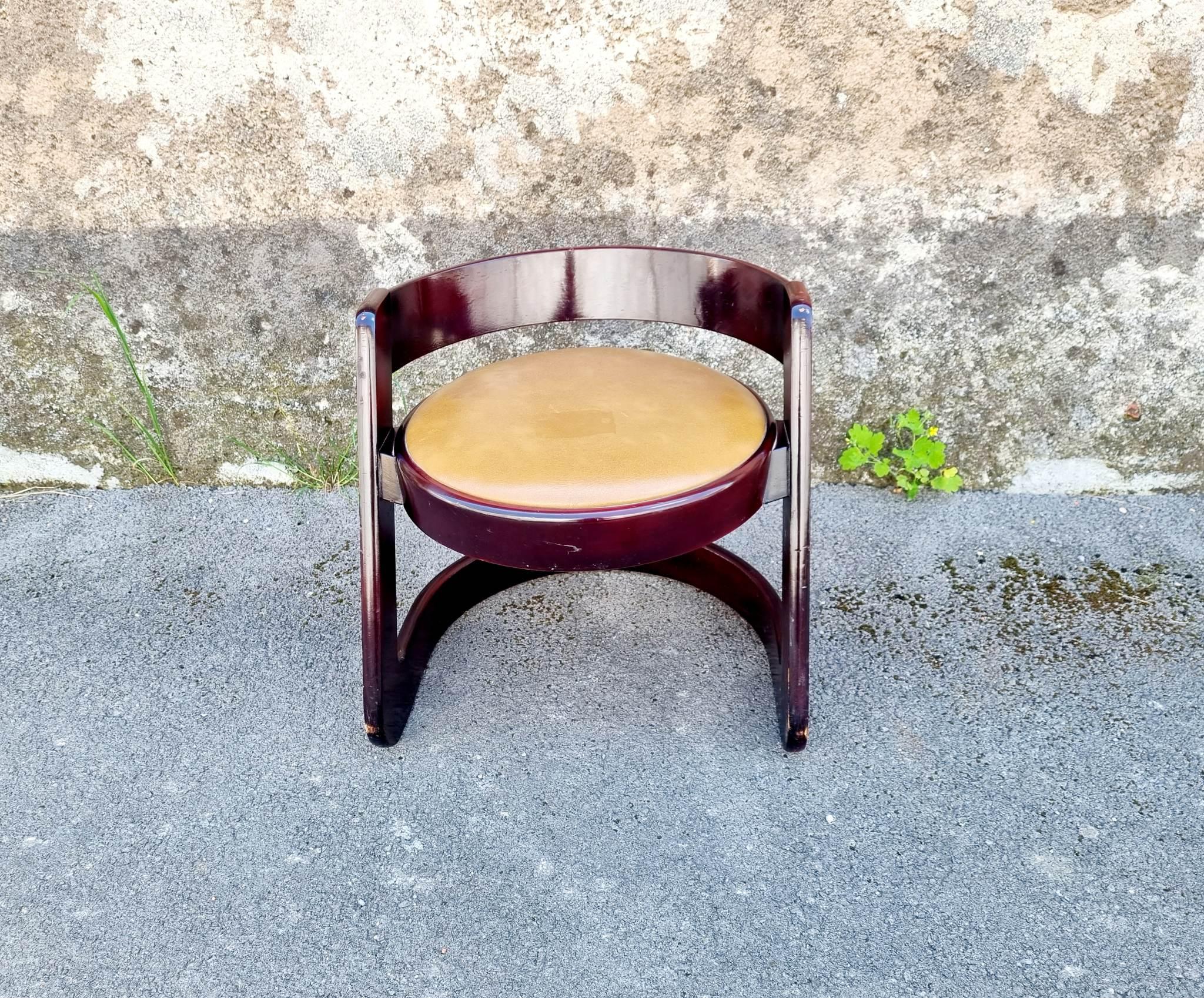 Rare Midcentury Stool Produced by Mario Sabot, Italy 70s For Sale 3