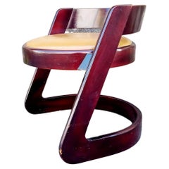 Rare Midcentury Stool by Willy Rizzo for Mario Sabot, Italy 70s