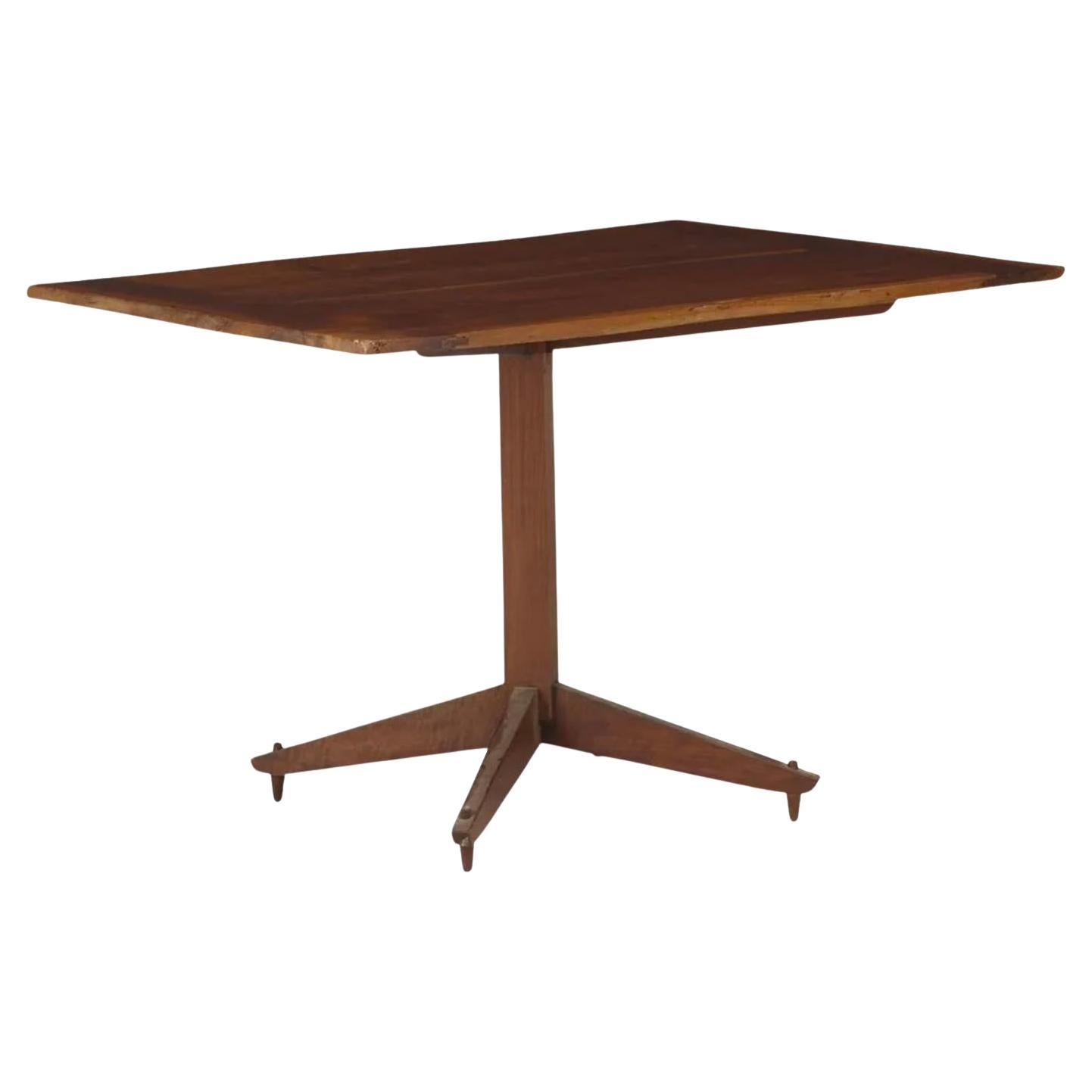 Rare Mid Century Studio Craft Sculptural Walnut Dining table by James Martin