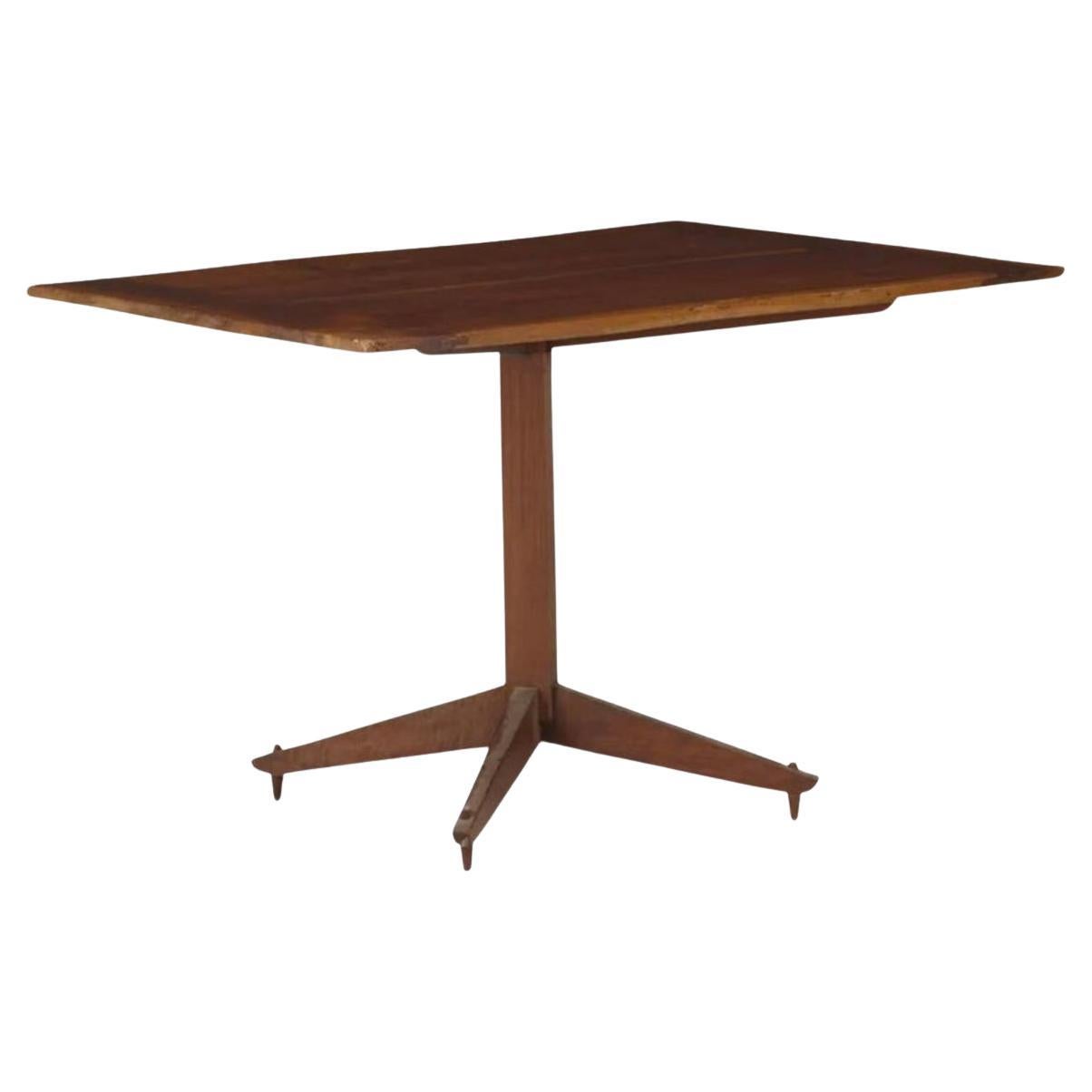 Rare Mid Century Studio Craft Sculptural Walnut Dining table by James Martin