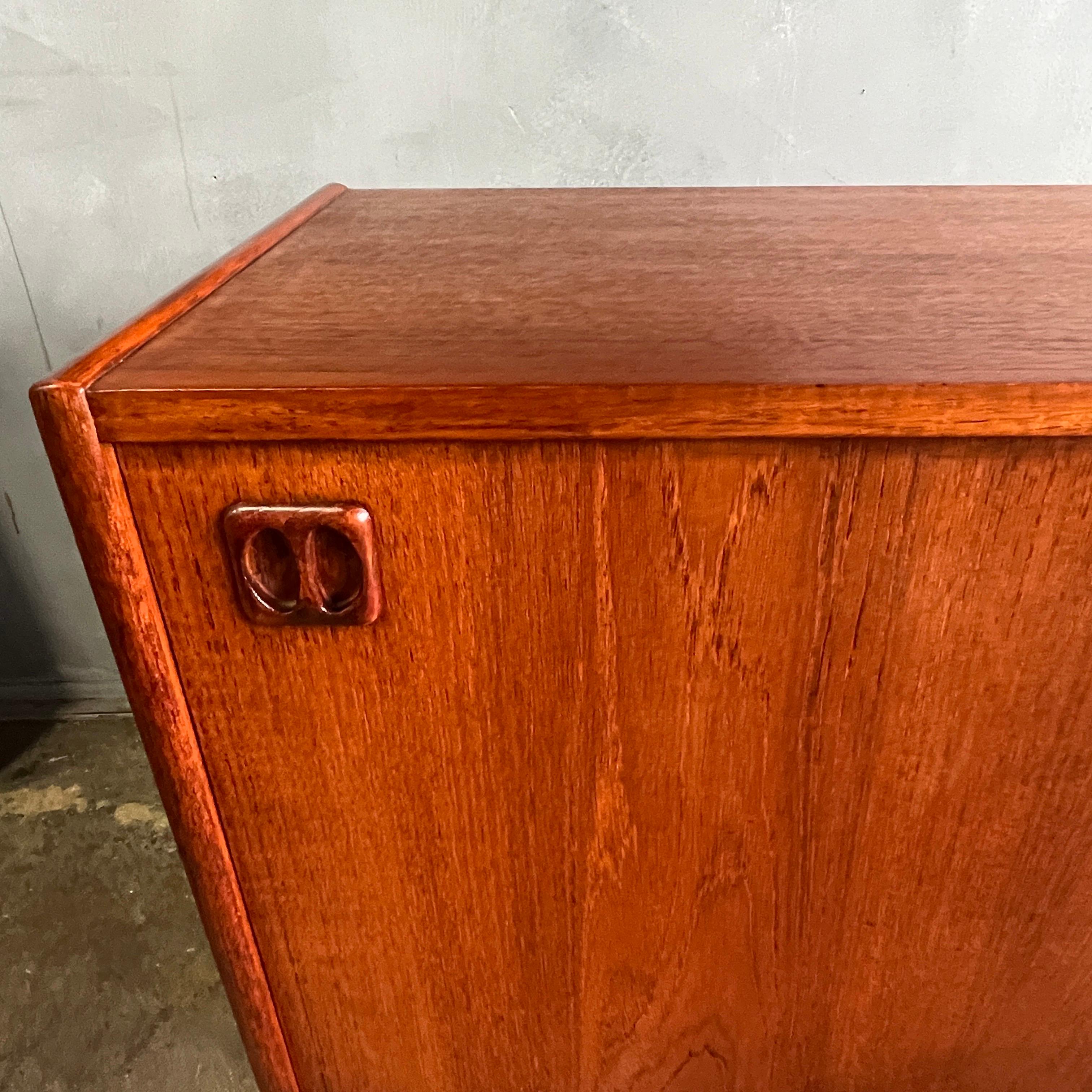 Rare Mid-Century Teak Cabinet by Erik Wörts In Good Condition In BROOKLYN, NY