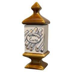 Rare Mid-Century Tobacco Cigarette Vice Stash Jar by Raymor