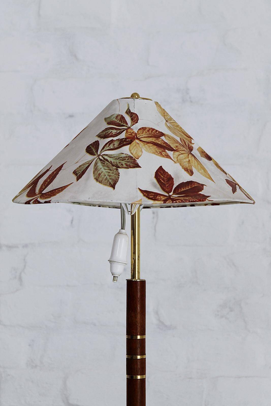 Mid-Century Modern Rare Midcentury Tripod Table Lamp Attributed to J. T. Kalmar, Austria, 1950 For Sale