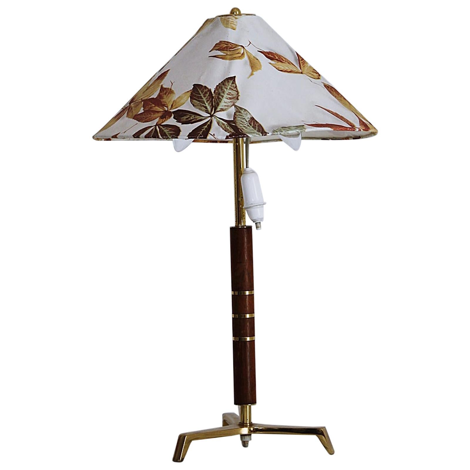 Rare Midcentury Tripod Table Lamp Attributed to J. T. Kalmar, Austria, 1950 For Sale