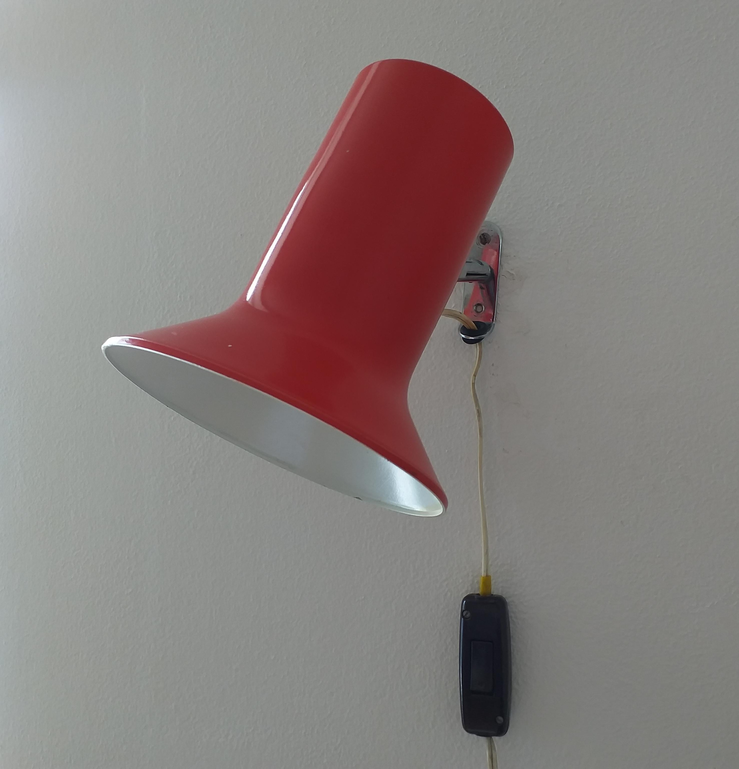 Rare Midcentury Wall Lamp Napako, Designed by Josef Hurka, 1960s For Sale 2