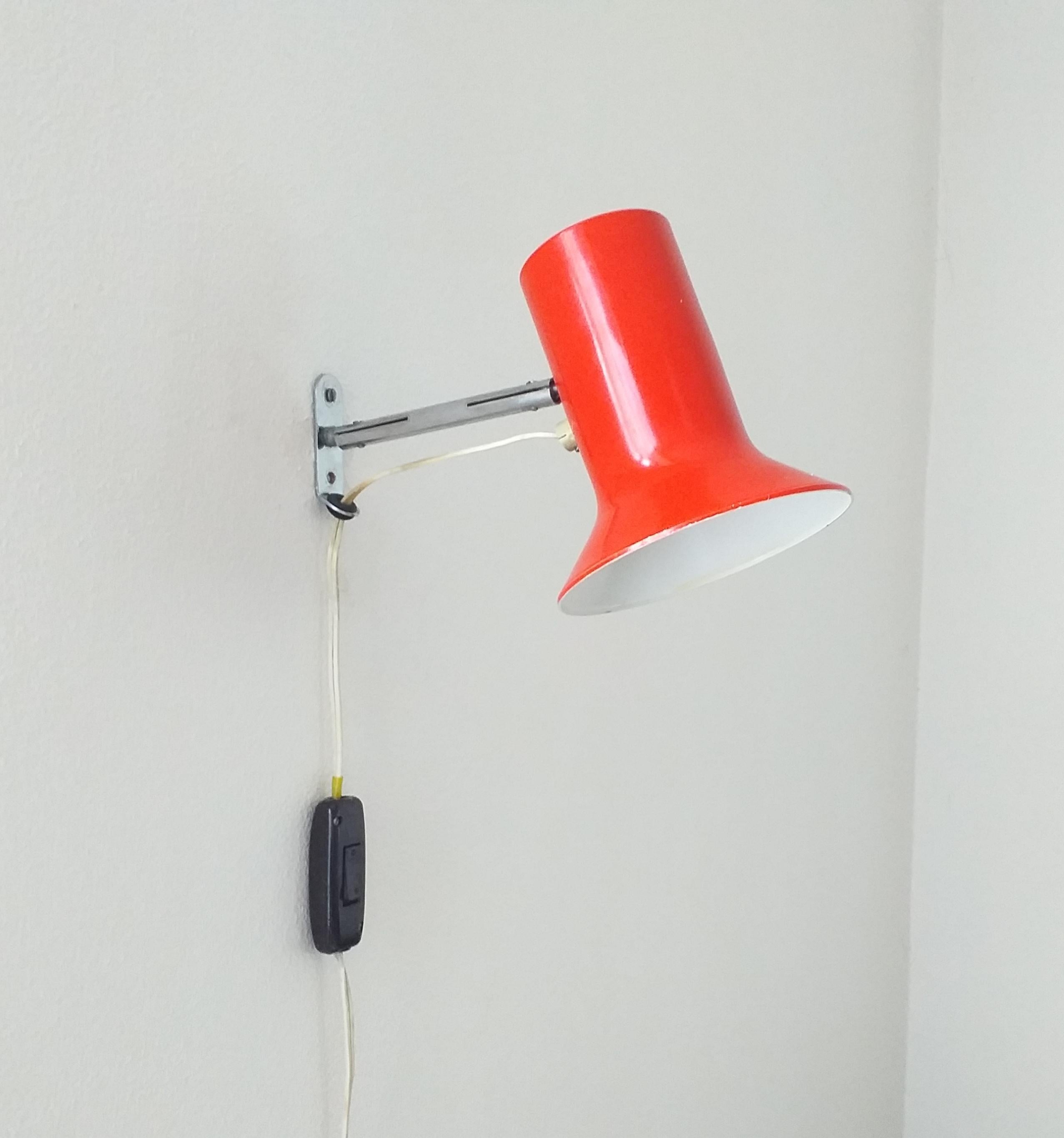 Rare Midcentury Wall Lamp Napako, Designed by Josef Hurka, 1960s For Sale 1