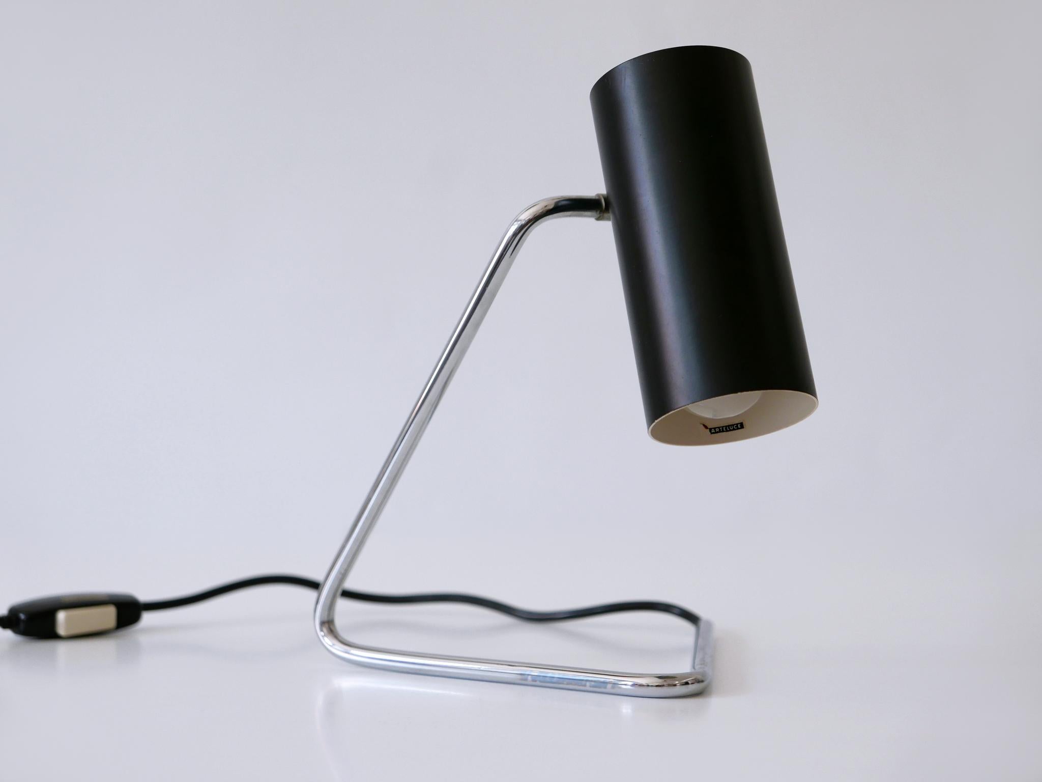 Plated Rare Mid-Century Wall or Table Lamp 551/31 B by Gino Sarfatti for Arteluce 1953