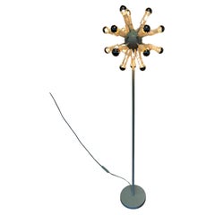 Retro Rare Mid Century white Floor Lamp Sputnik - Atom, around 1980s