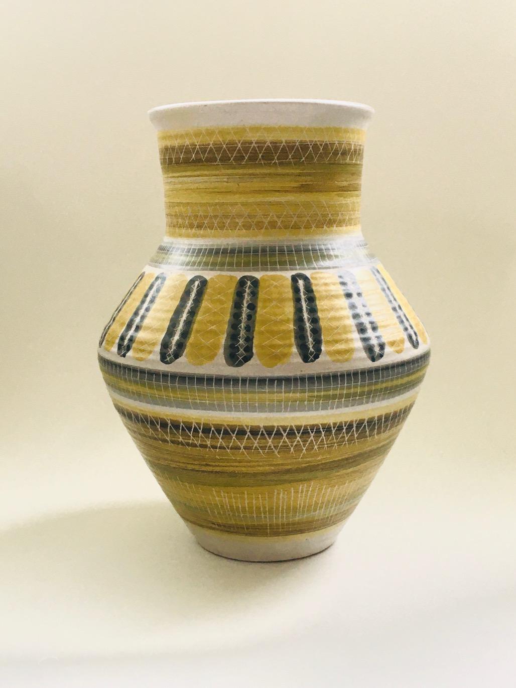 Seltene Midcentury Art Pottery Studio Vase von Marcel Guillot, Frankreich 1950er Jahre im Angebot 7