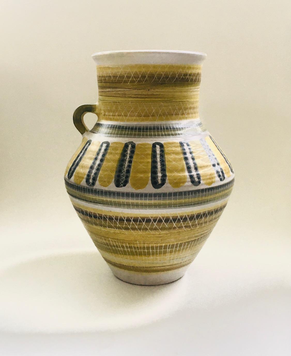 Mid-Century moderno Raro vaso di Studio A di Marcel Guillot, Francia, anni '50, del Medioevo in vendita