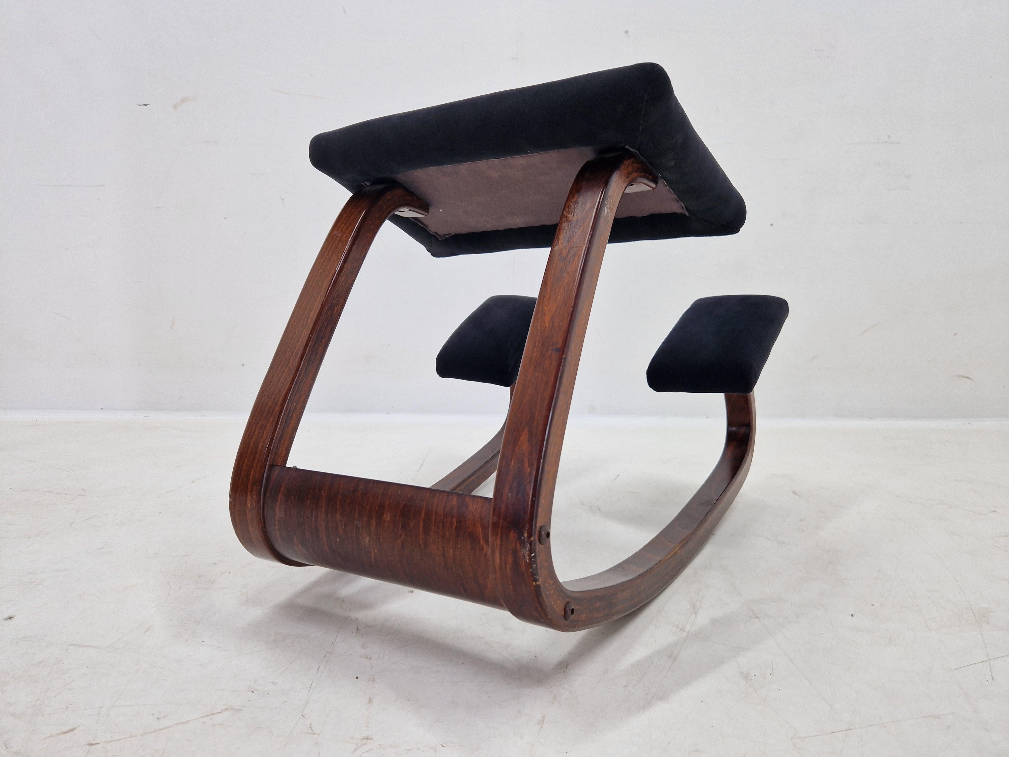 Late 20th Century Rare Midcentury Balance Variable Knee Chair, Peter Opsvik, Norway, 1980s For Sale