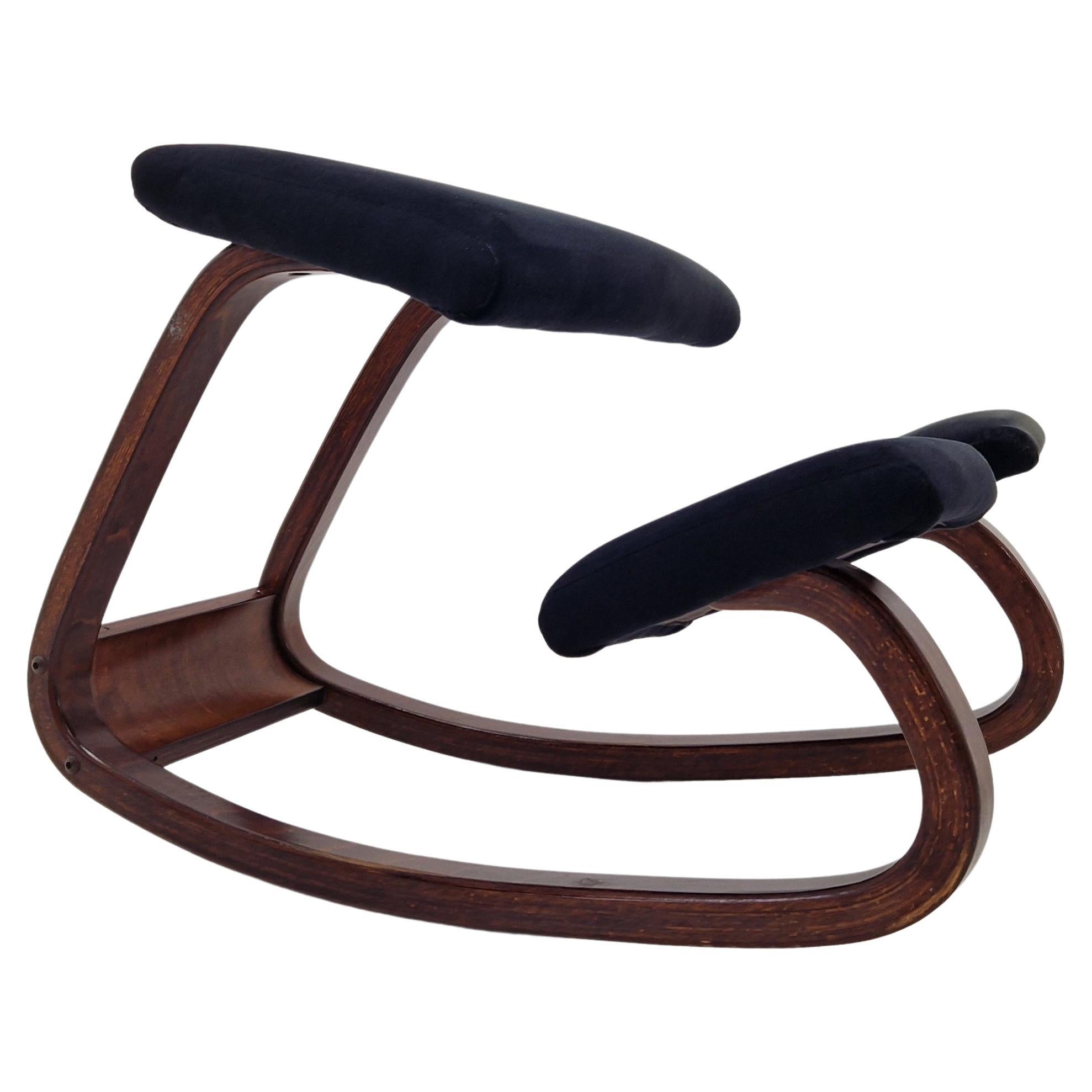 Rare Midcentury Balance Variable Knee Chair, Peter Opsvik, Norway, 1980s For Sale