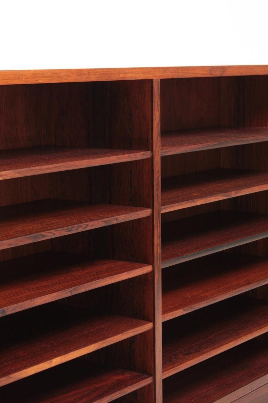 Mid-Century Modern Rare Midcentury Bookcase in Rosewood by Børge Mogensen, 1960s For Sale