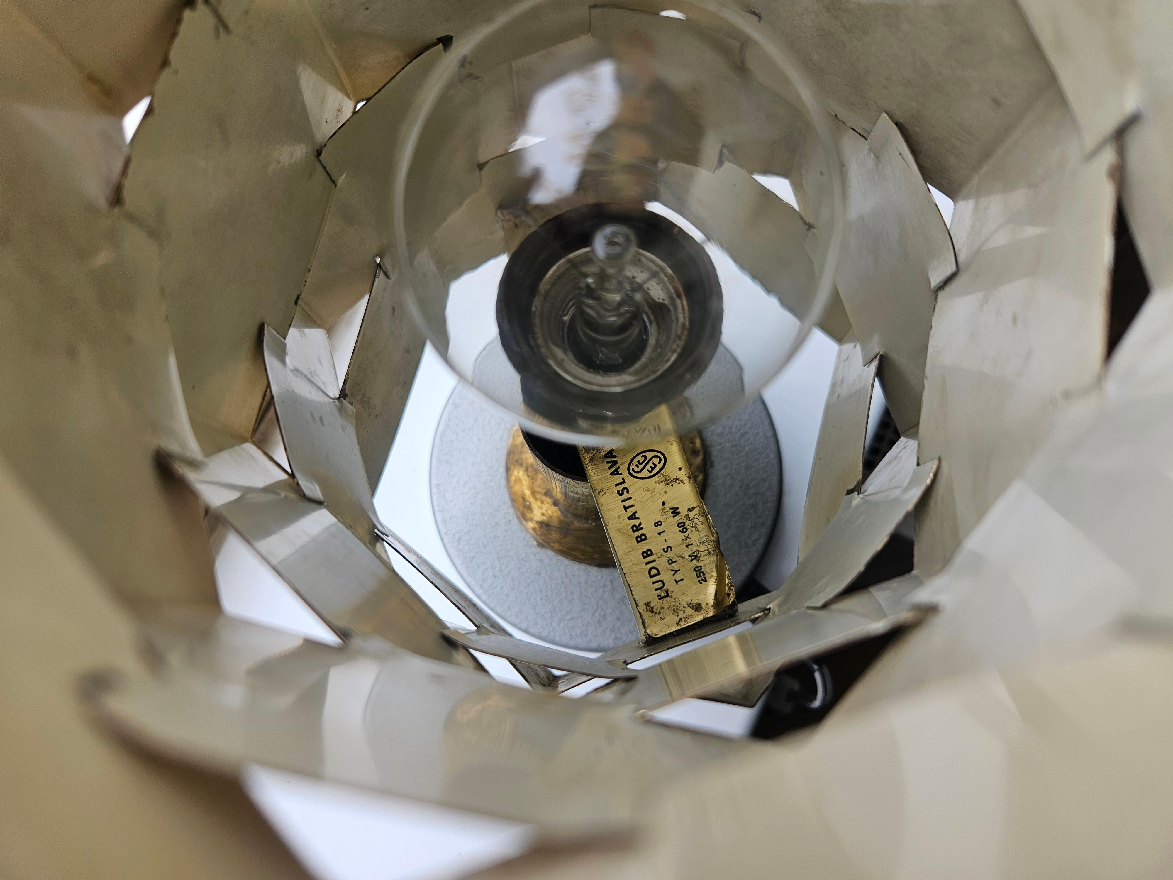 Rare lampe de table Lubid en laiton du milieu du siècle, dans le style de Max Sauze, années 1970 en vente 5