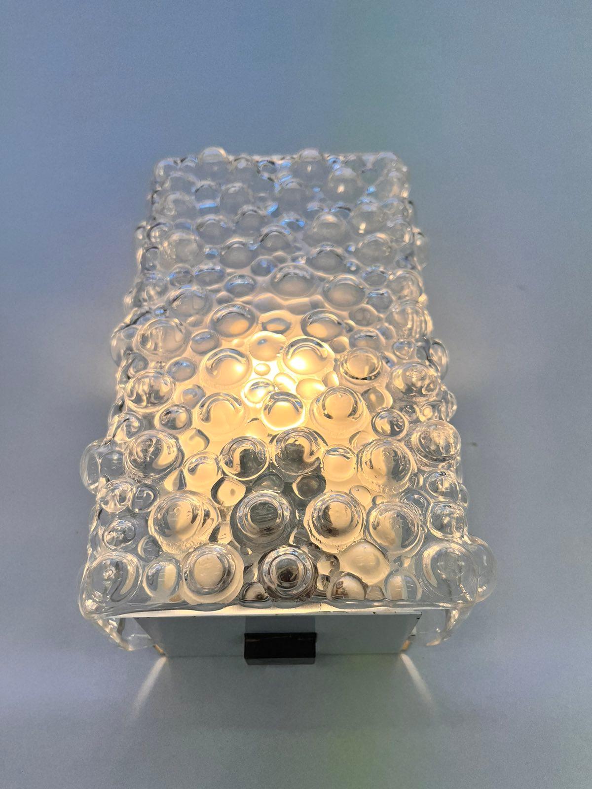 Metal Rare MIdcentury Bubble Wall Lamp, Germany, 1970s For Sale