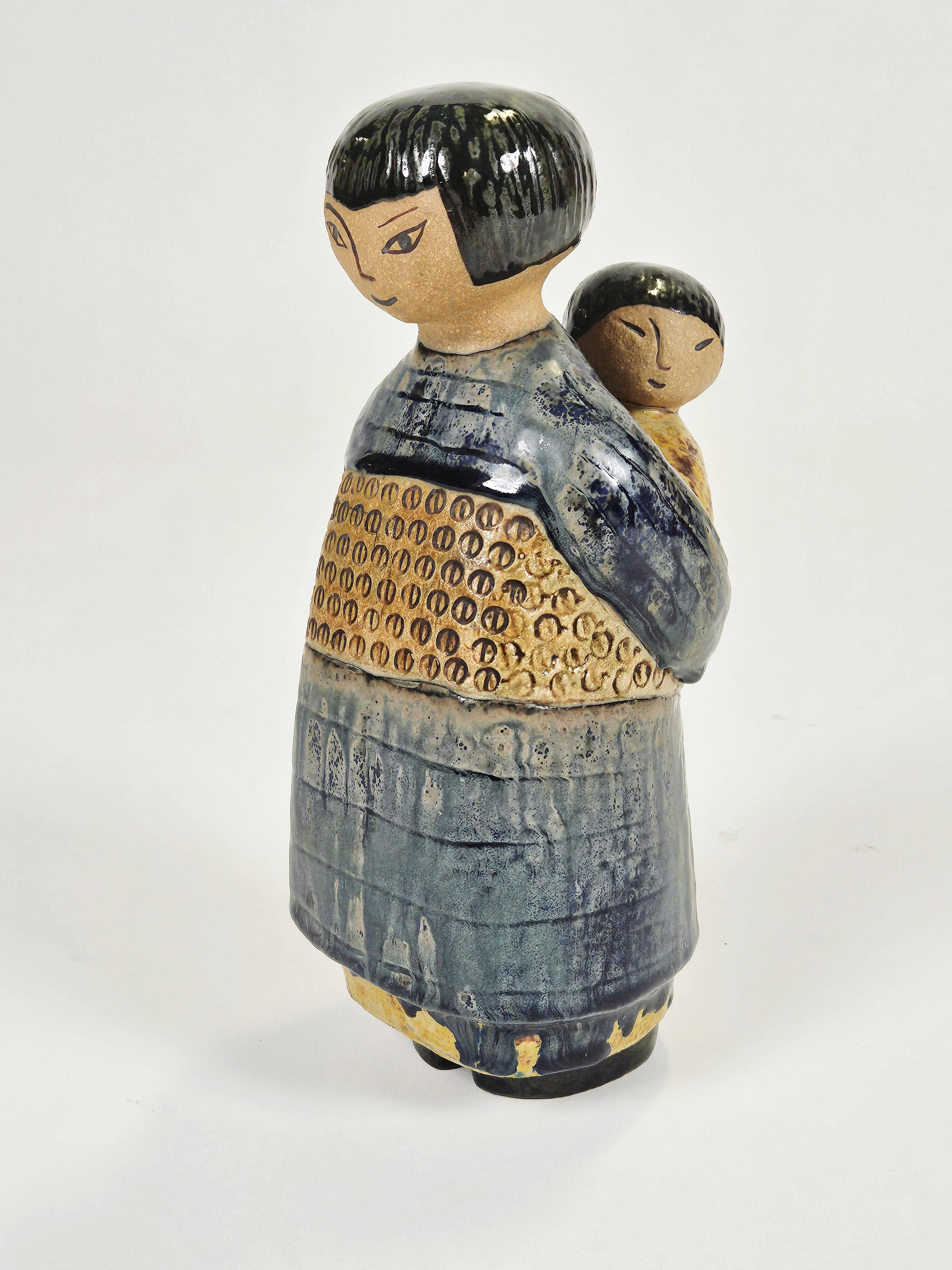 Scandinave moderne Rare céramique japonaise du milieu du siècle dernier par Lisa Larson, Gustavsberg, Suède en vente