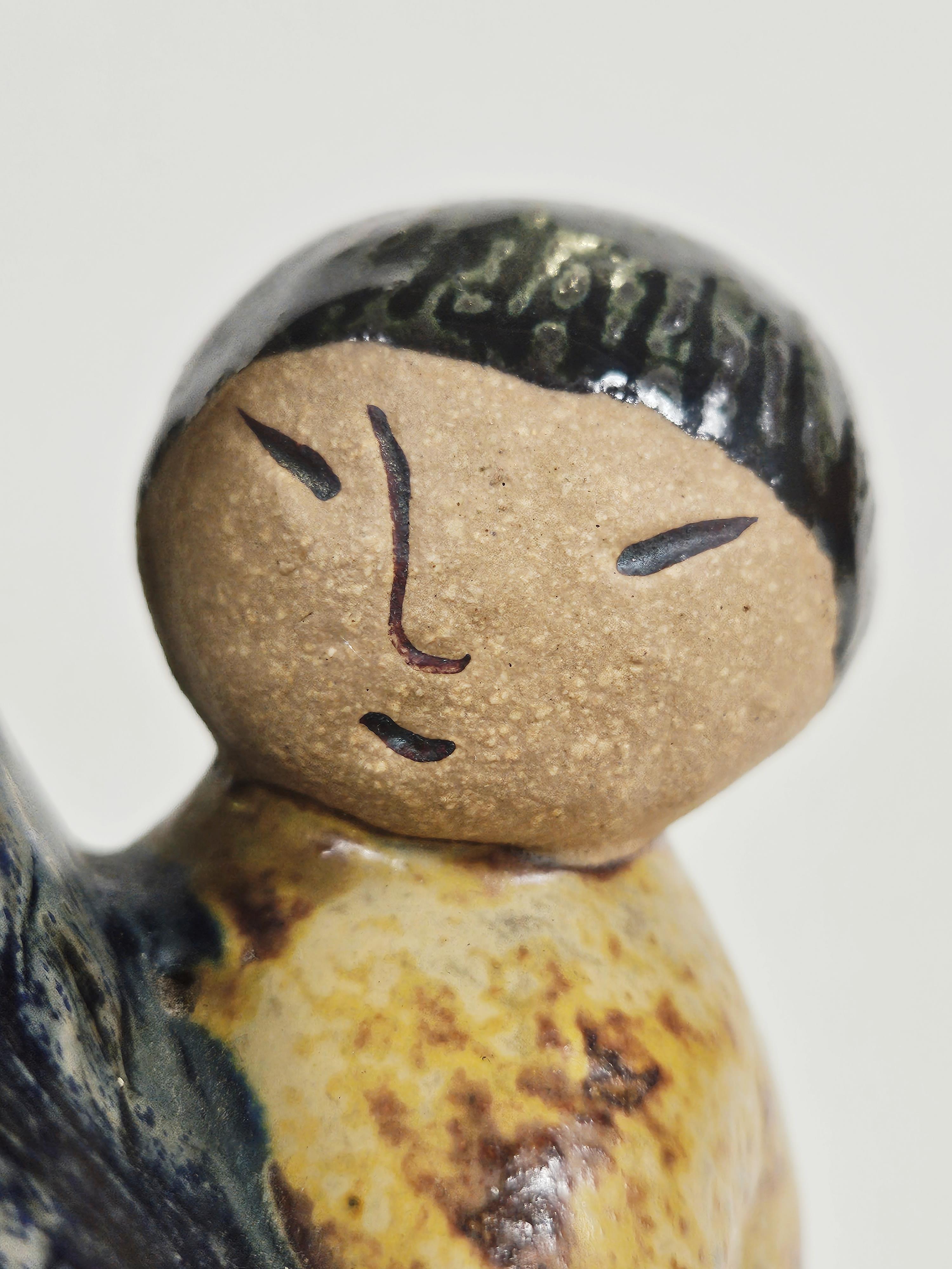 Stoneware Rare midcentury ceramic 'Japanskan' by Lisa Larson, Gustavsberg, Sweden For Sale