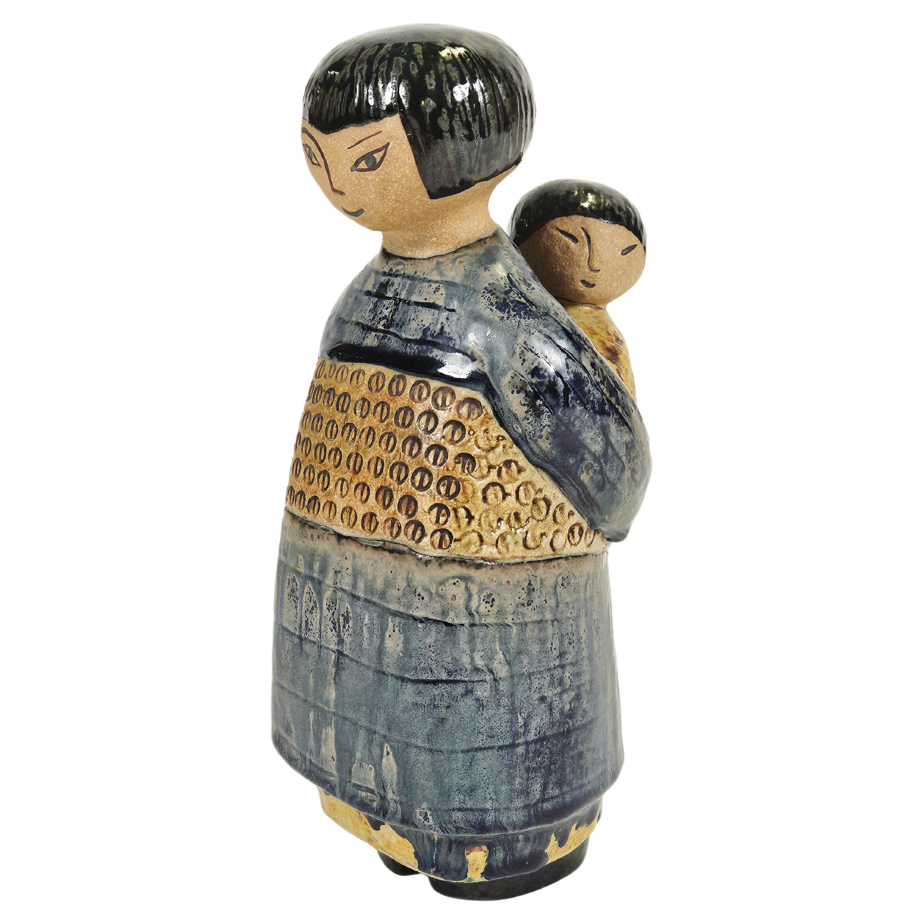 Rare midcentury ceramic 'Japanskan' by Lisa Larson, Gustavsberg, Sweden For Sale
