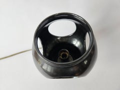 Rare lampe de table en céramique de l'ère spatiale, années 1970