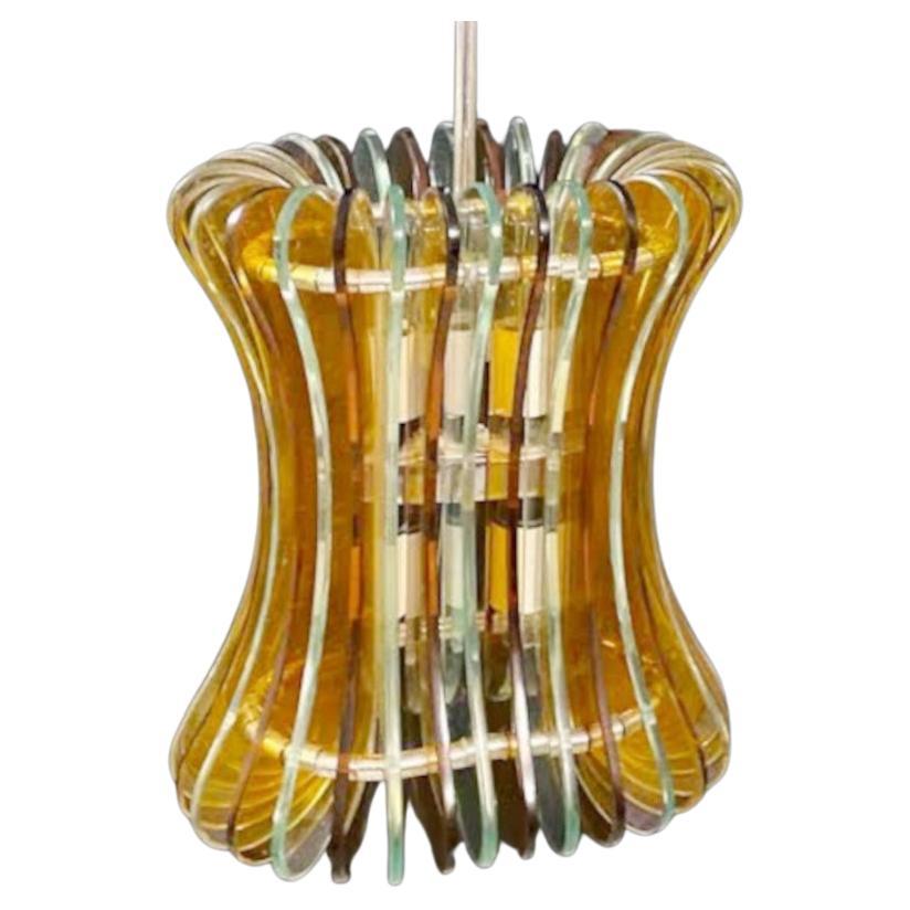 Rare Midcentury Chandelier by Veca For Sale