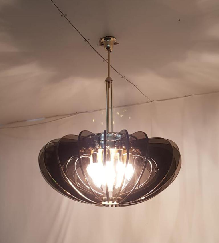 20th Century Rare Midcentury Chandelier by Veca