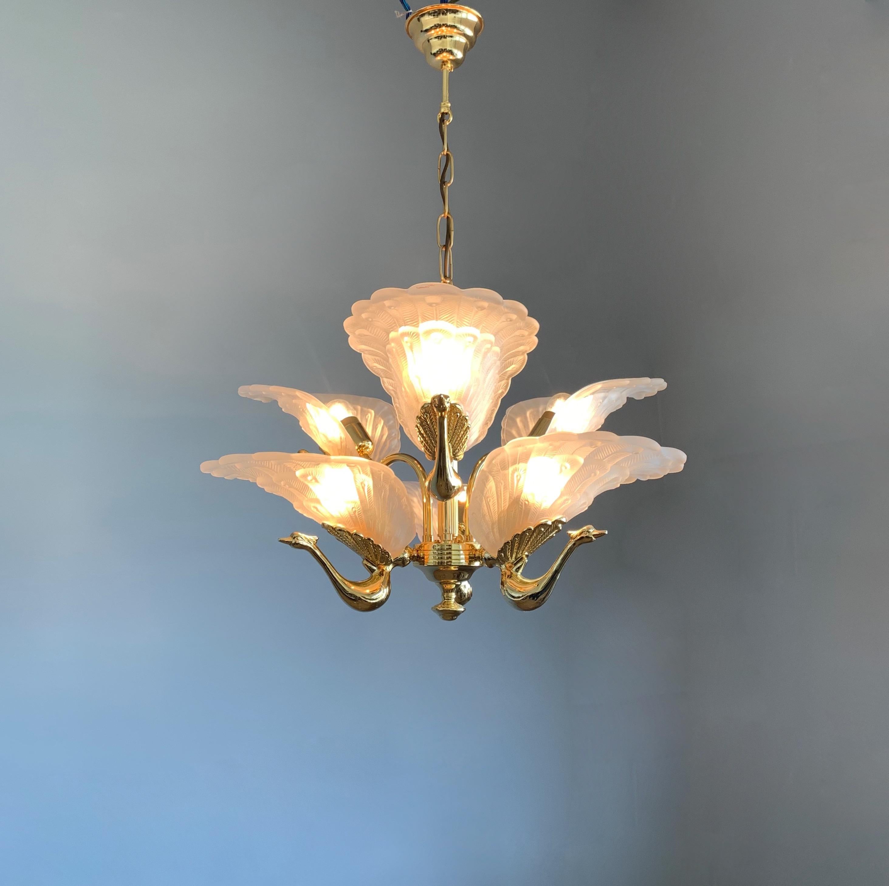 peacock chandelier