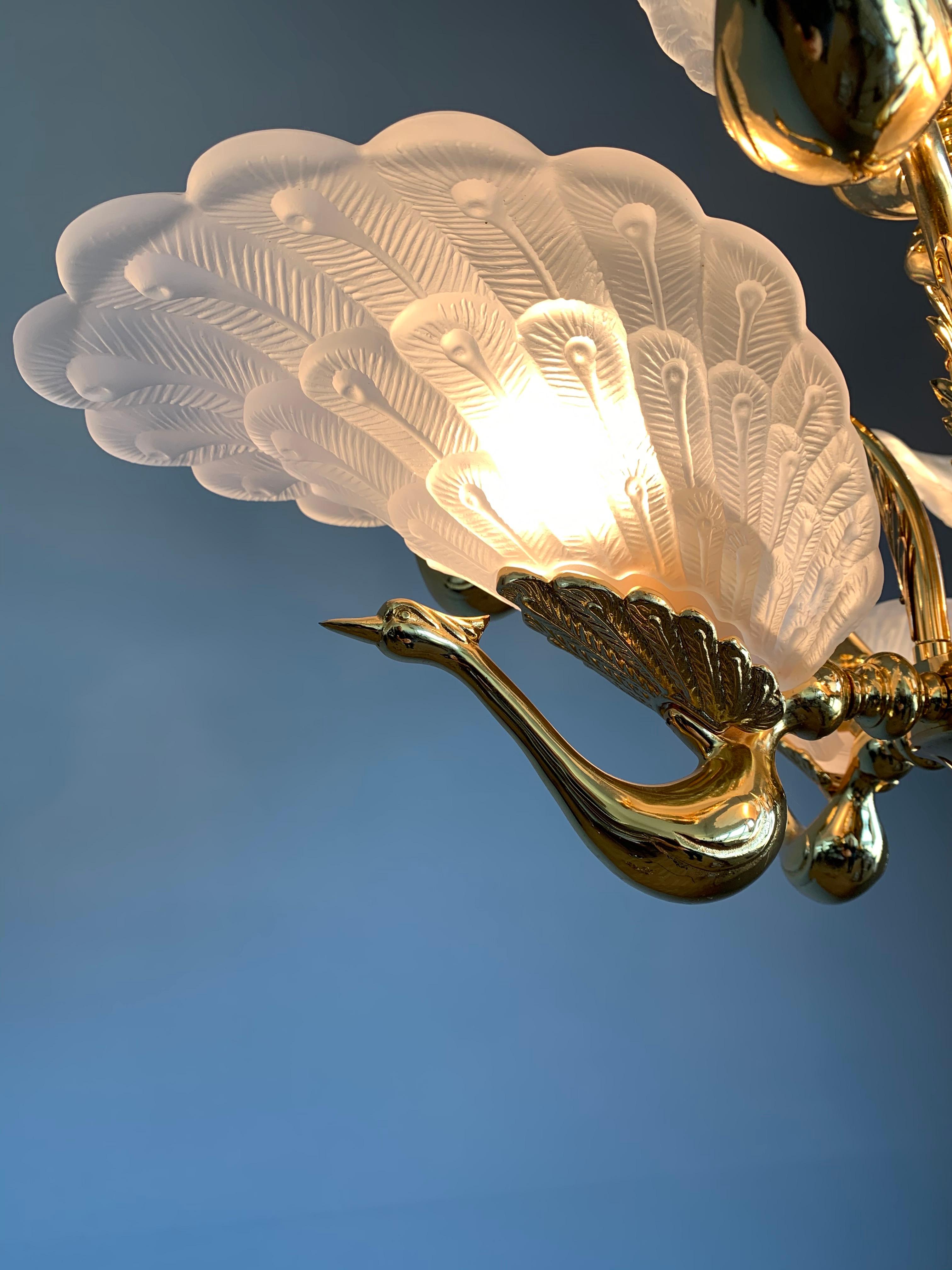 peacock pendant light