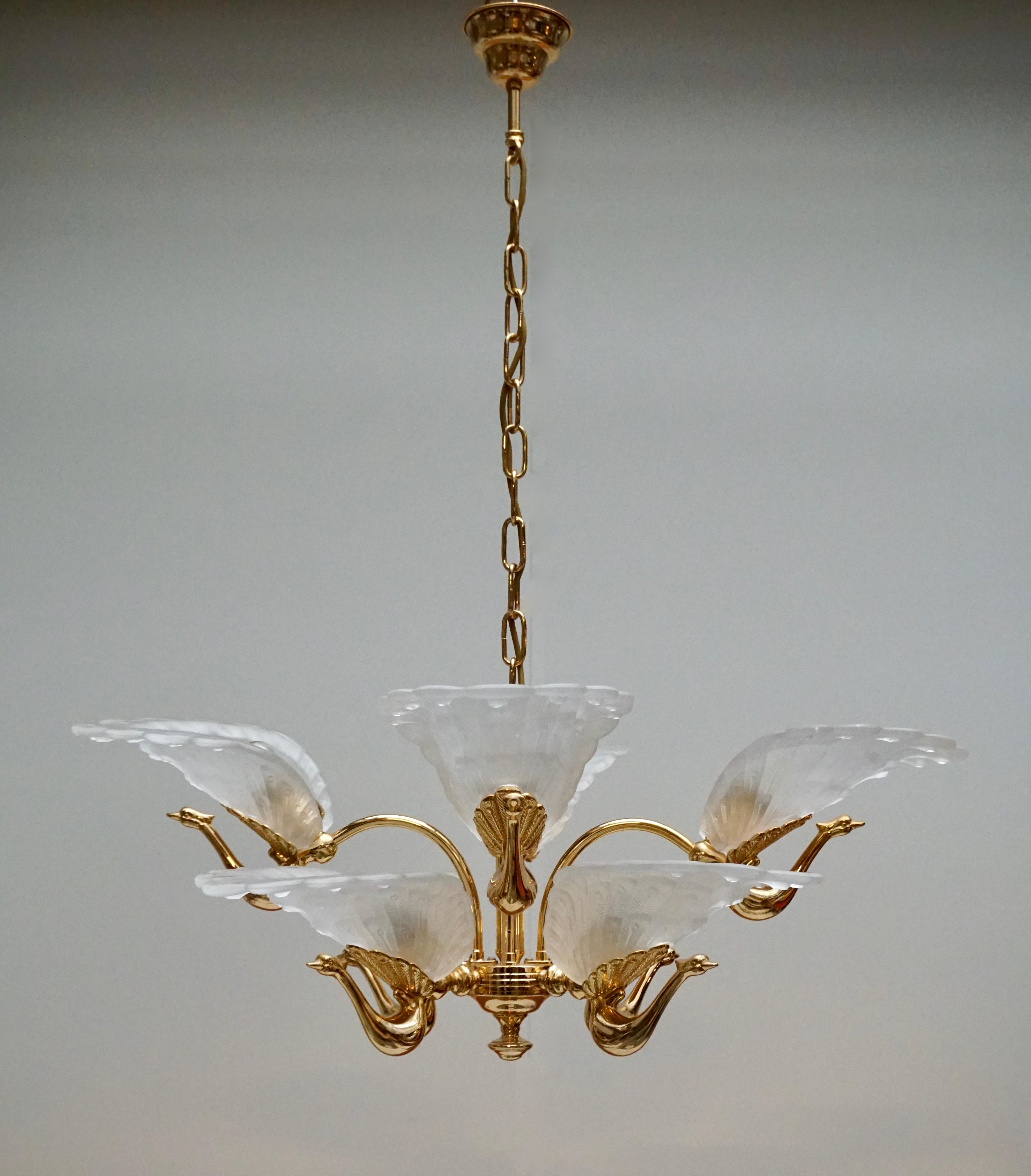peacock chandelier ceiling lamp