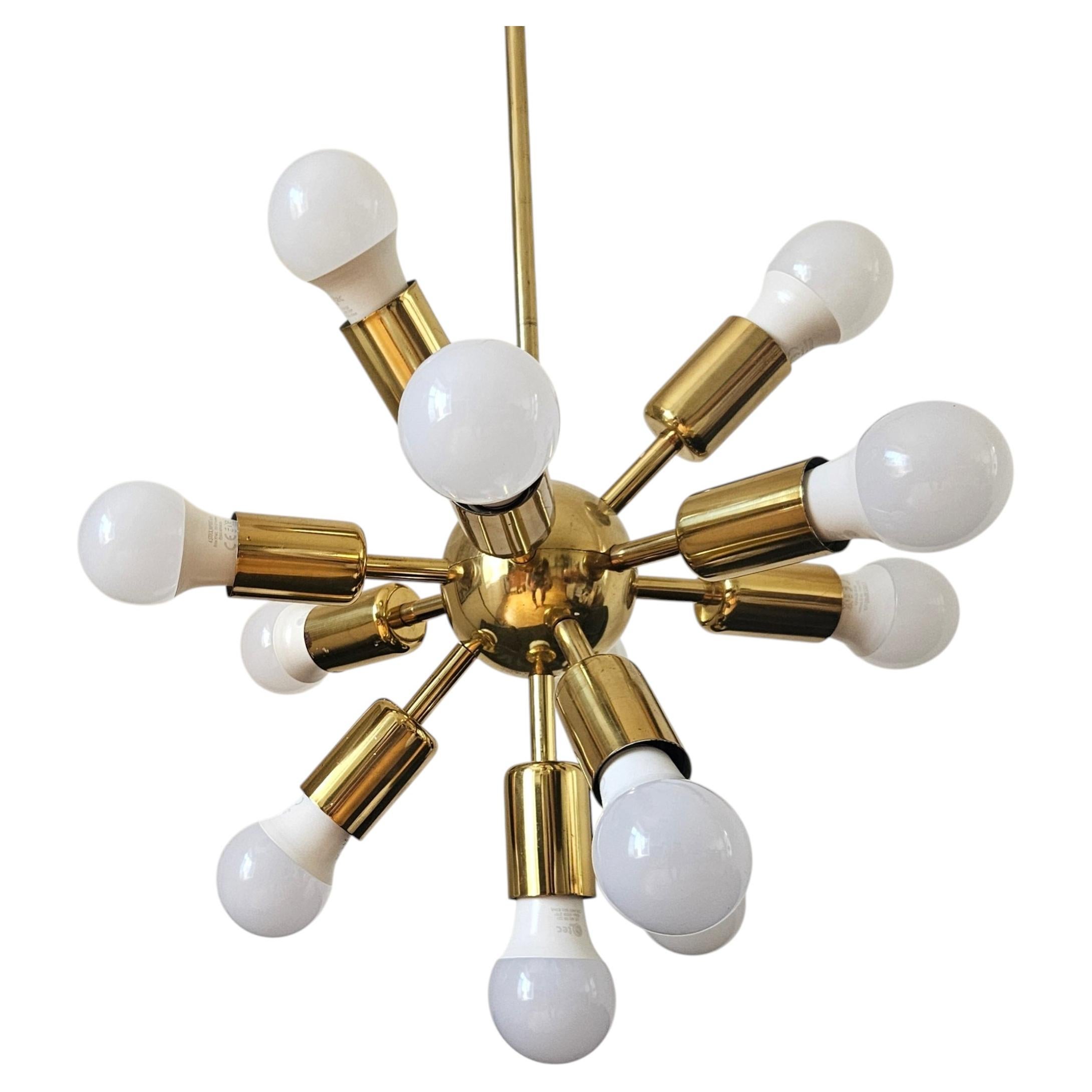 Rare Midcentury Chandelier Sputnik, Space Age, 1970s