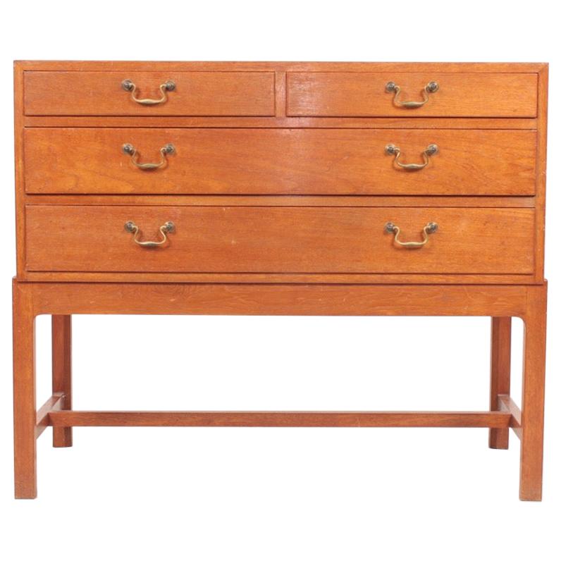 Rare Midcentury Chest of Drawers in Teak by Egon Bro Petersen, 1950s